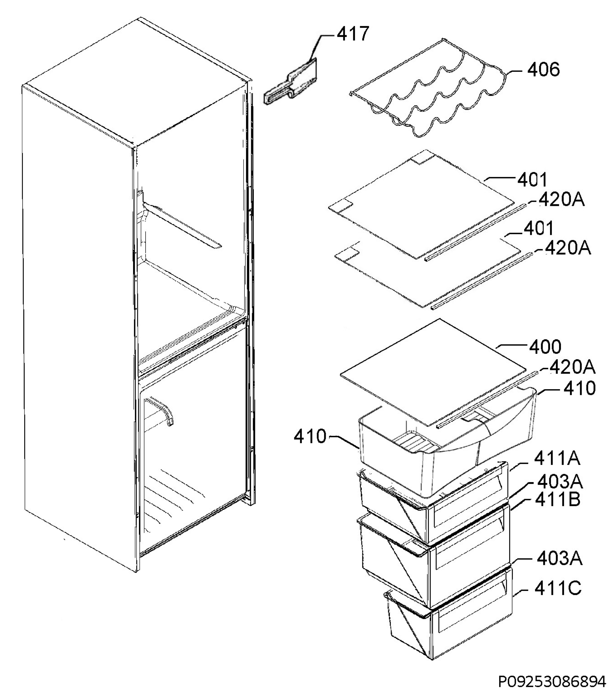 Internal parts