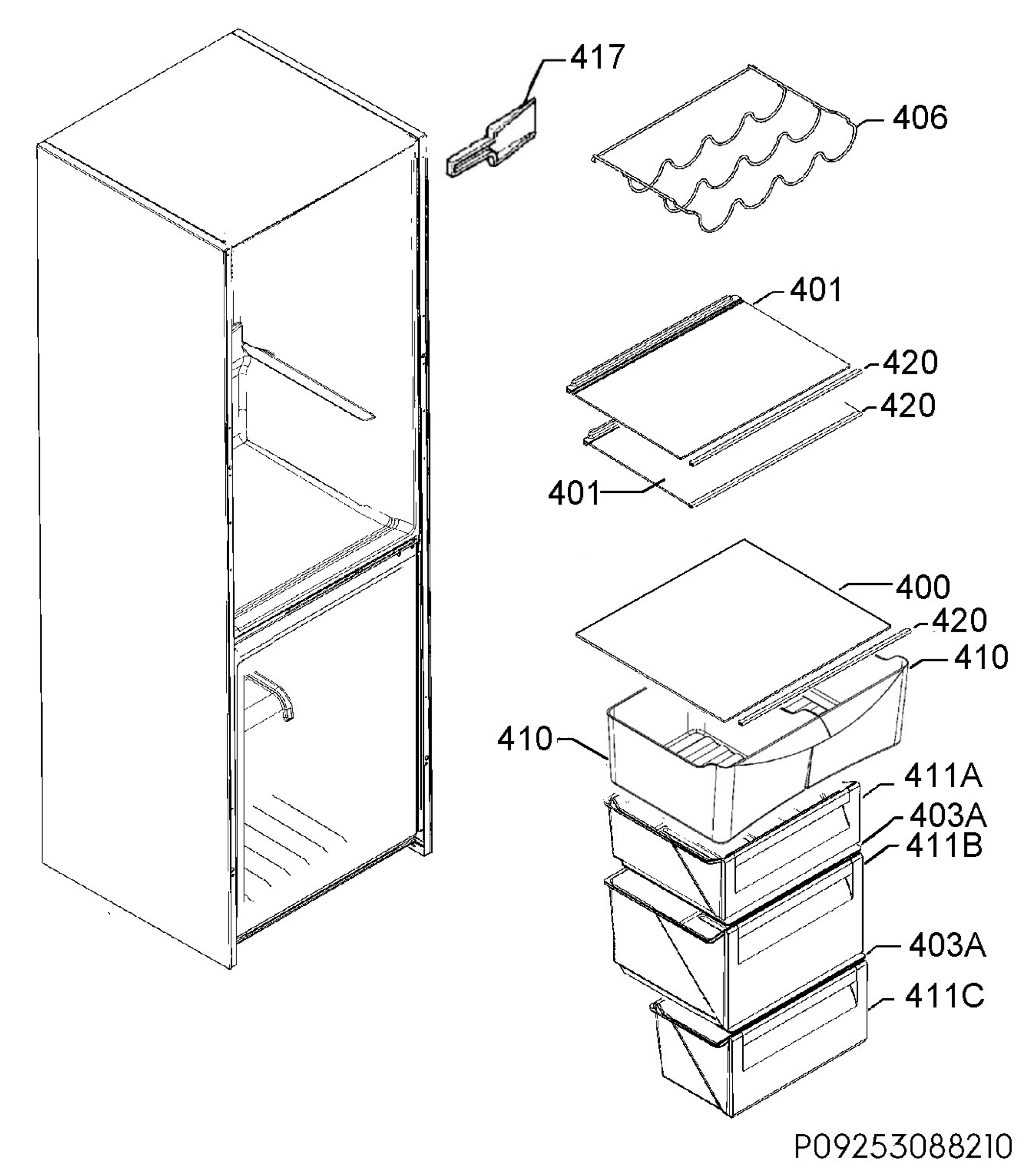 Internal parts