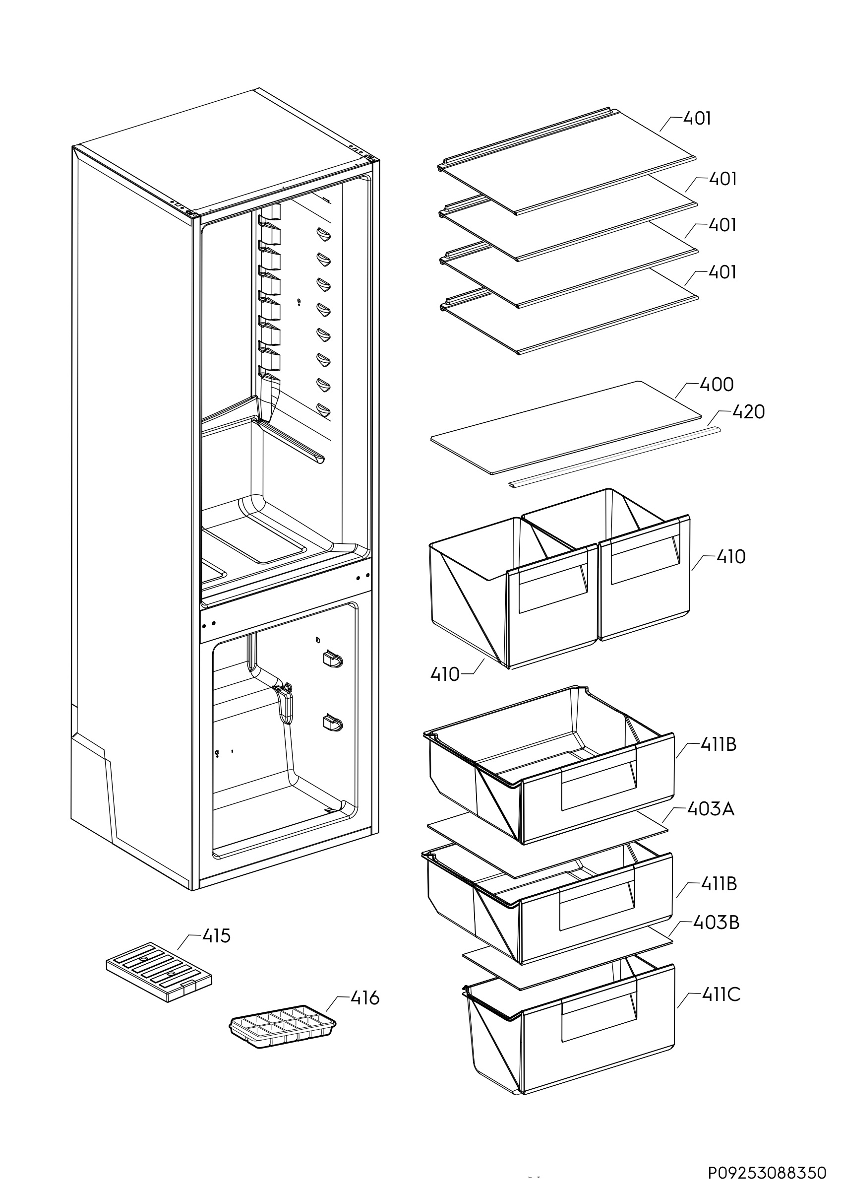 Internal parts