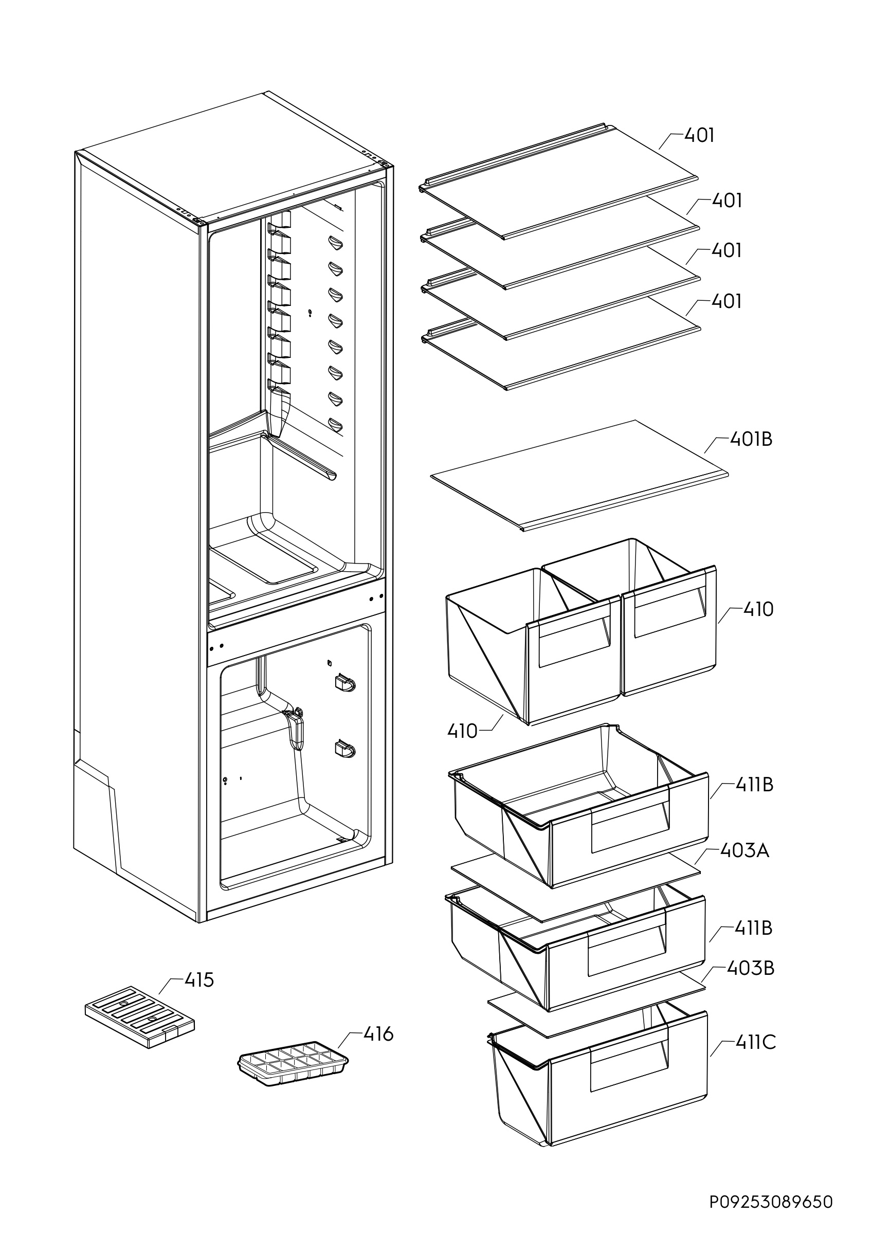 Internal parts