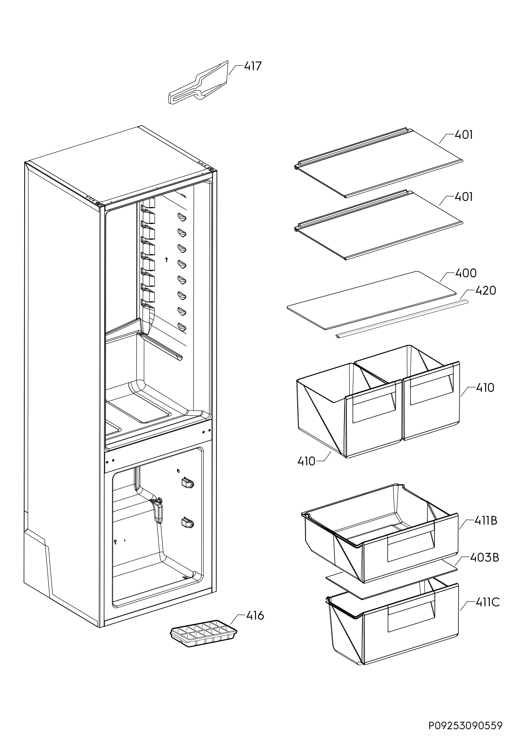 Internal parts