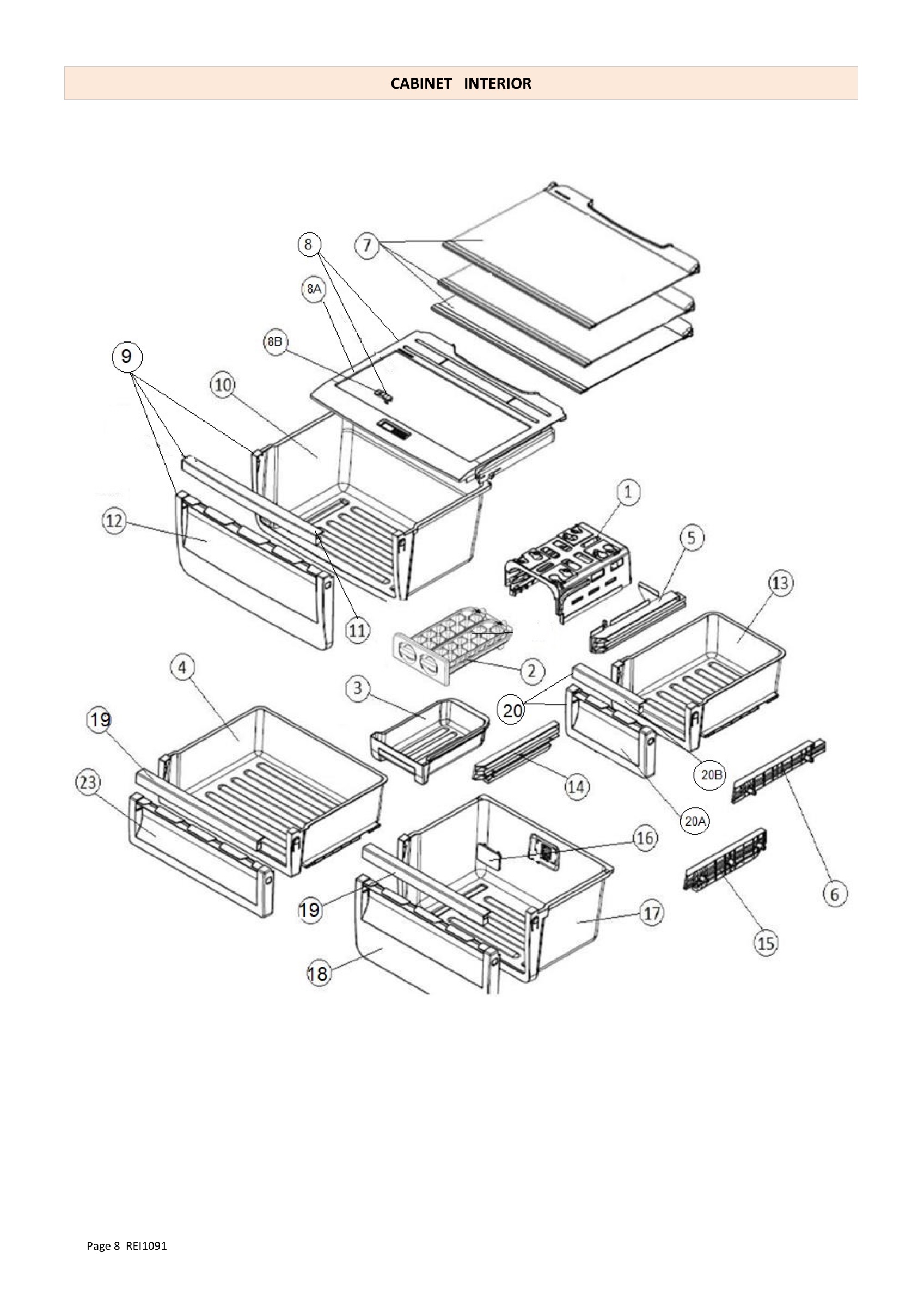 Internal parts