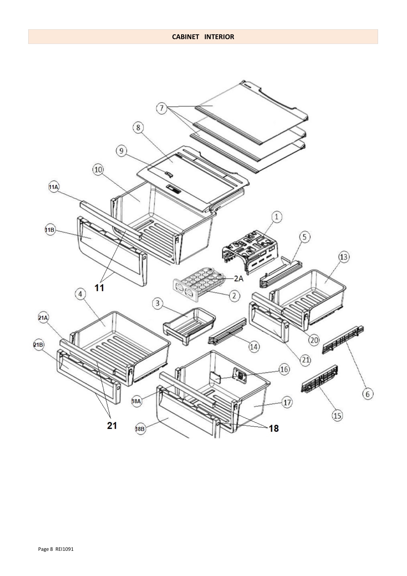 Internal parts