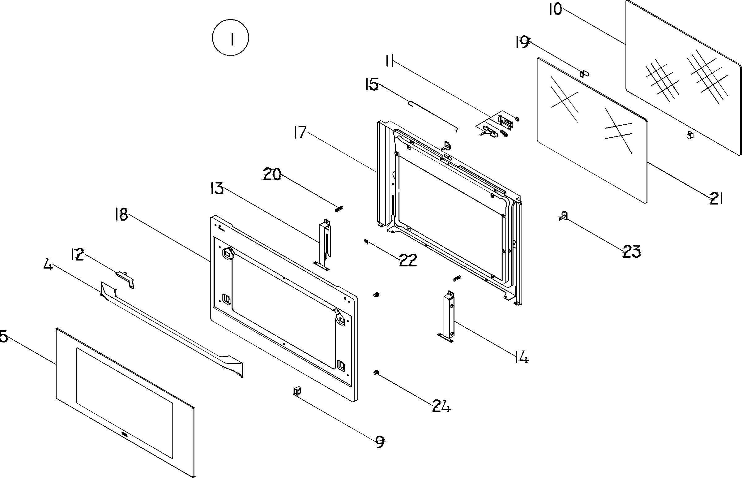 H10 Main Oven Door (large)