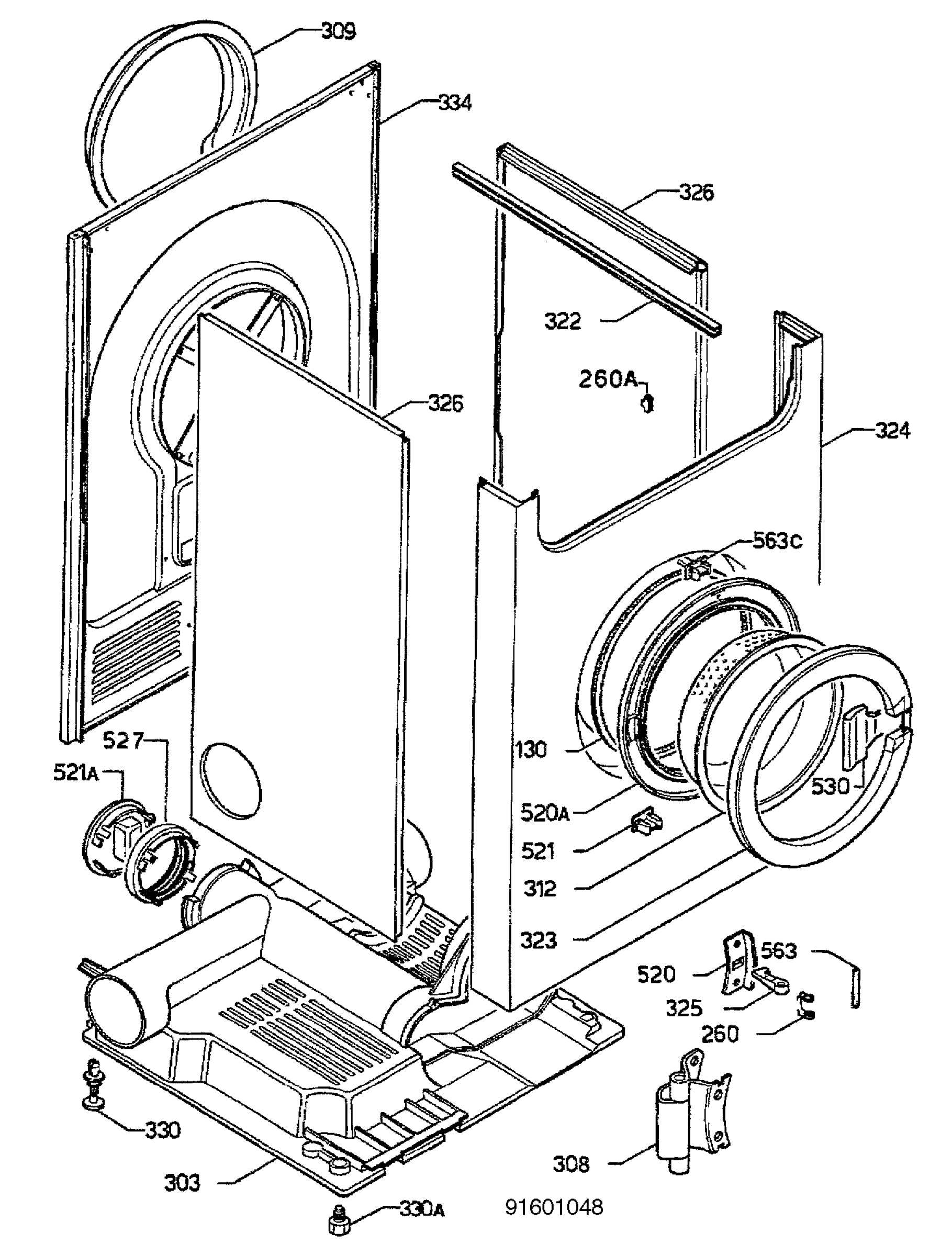 W40 Housing door ZP A