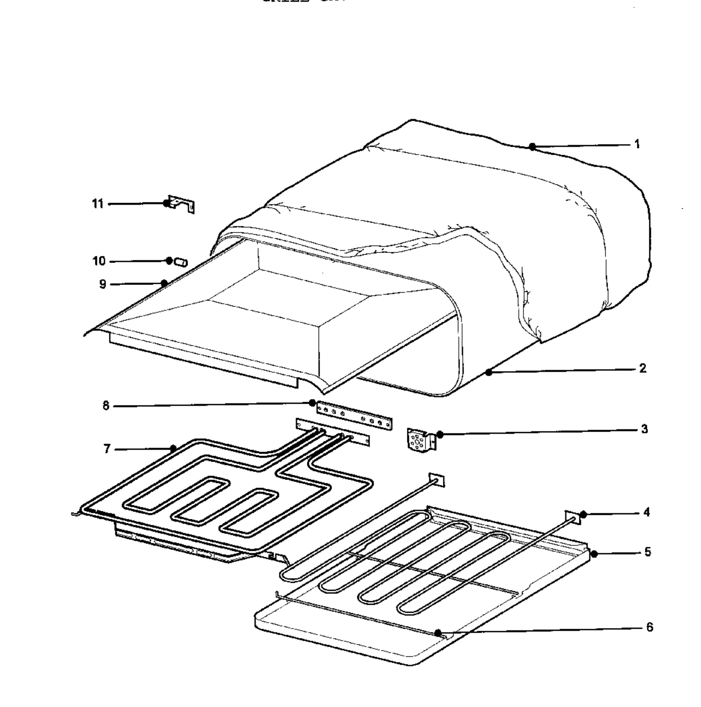 H10 Grill cavity assy