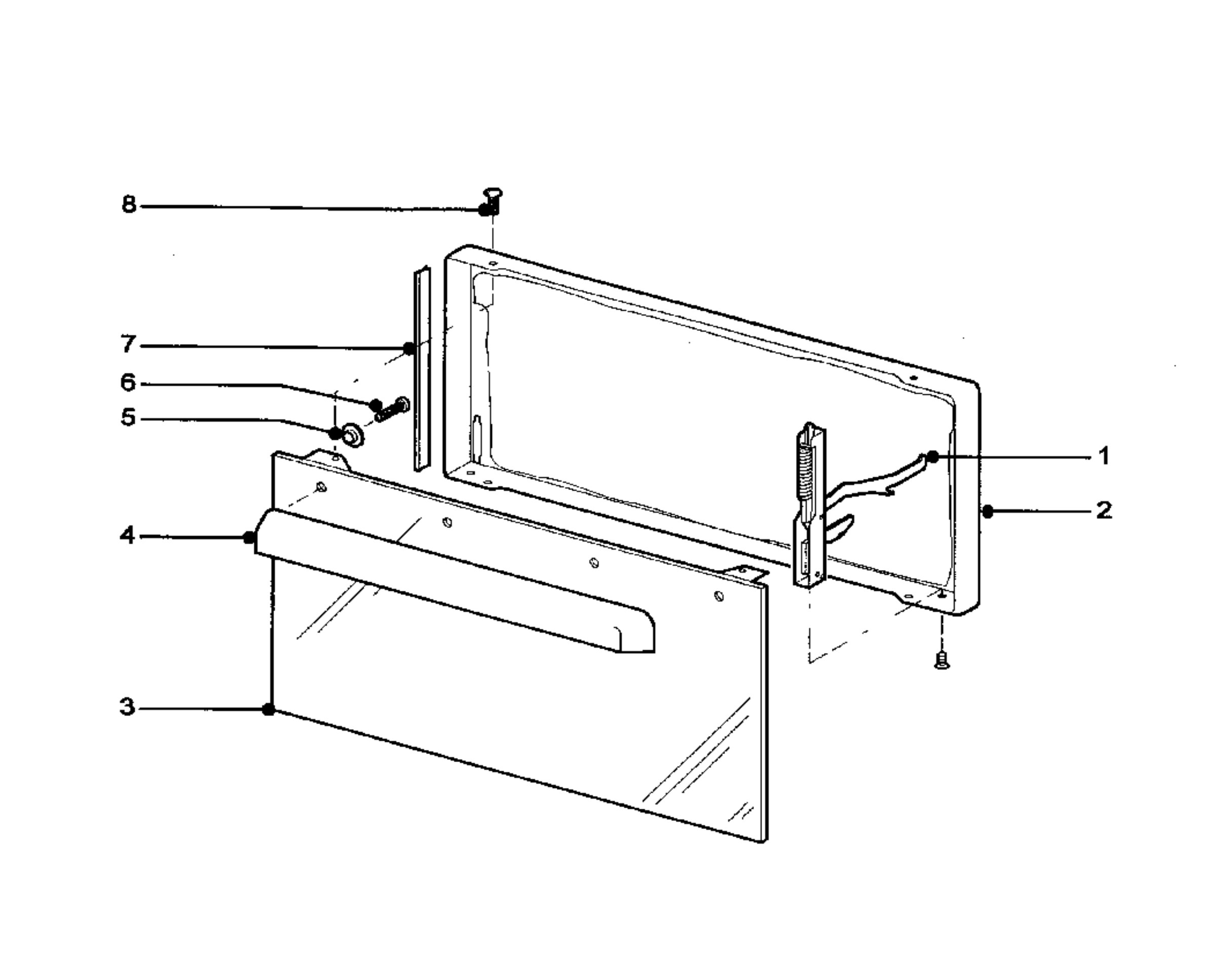 H10 Grill door assy