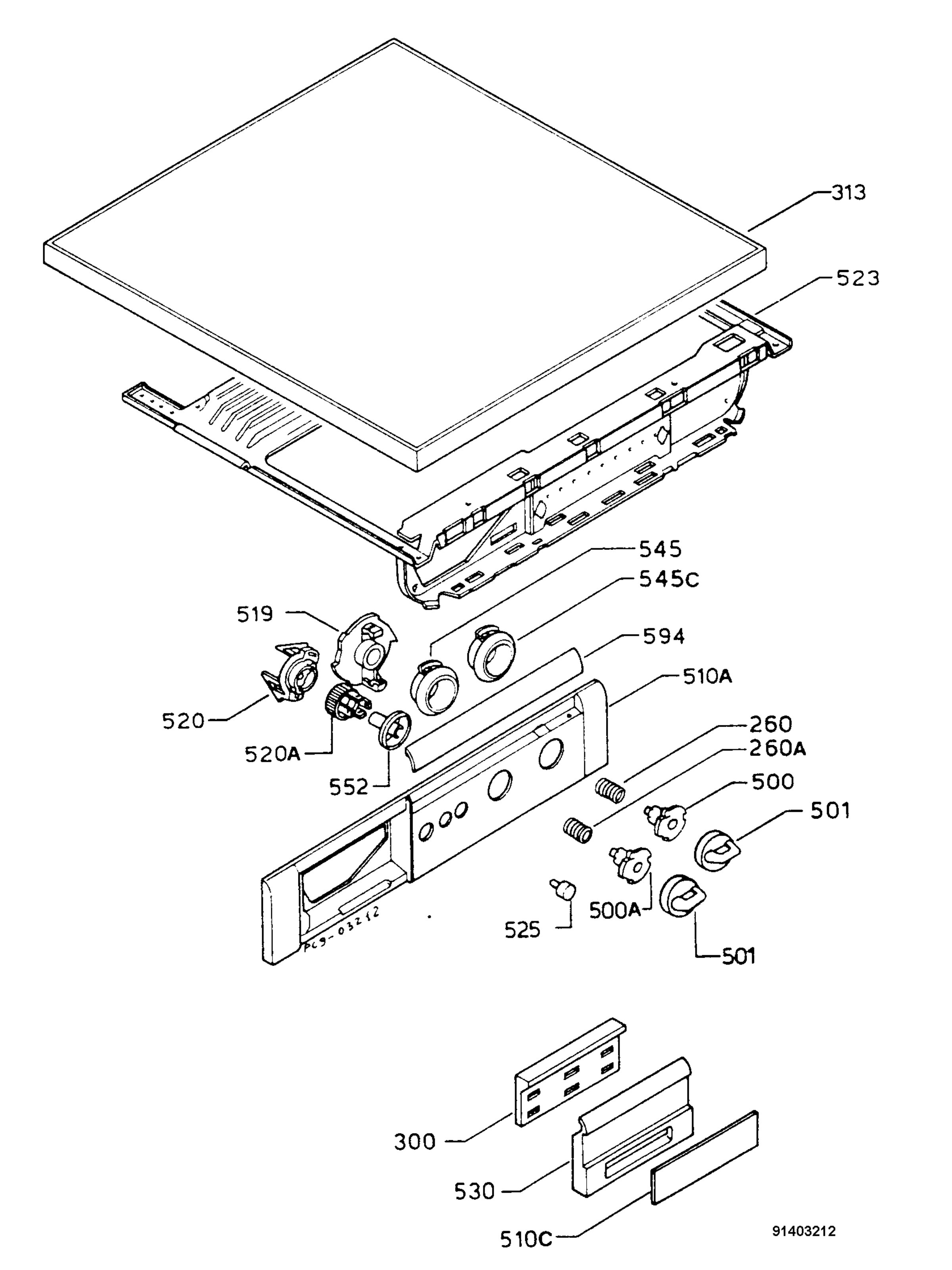 Control panel and lid