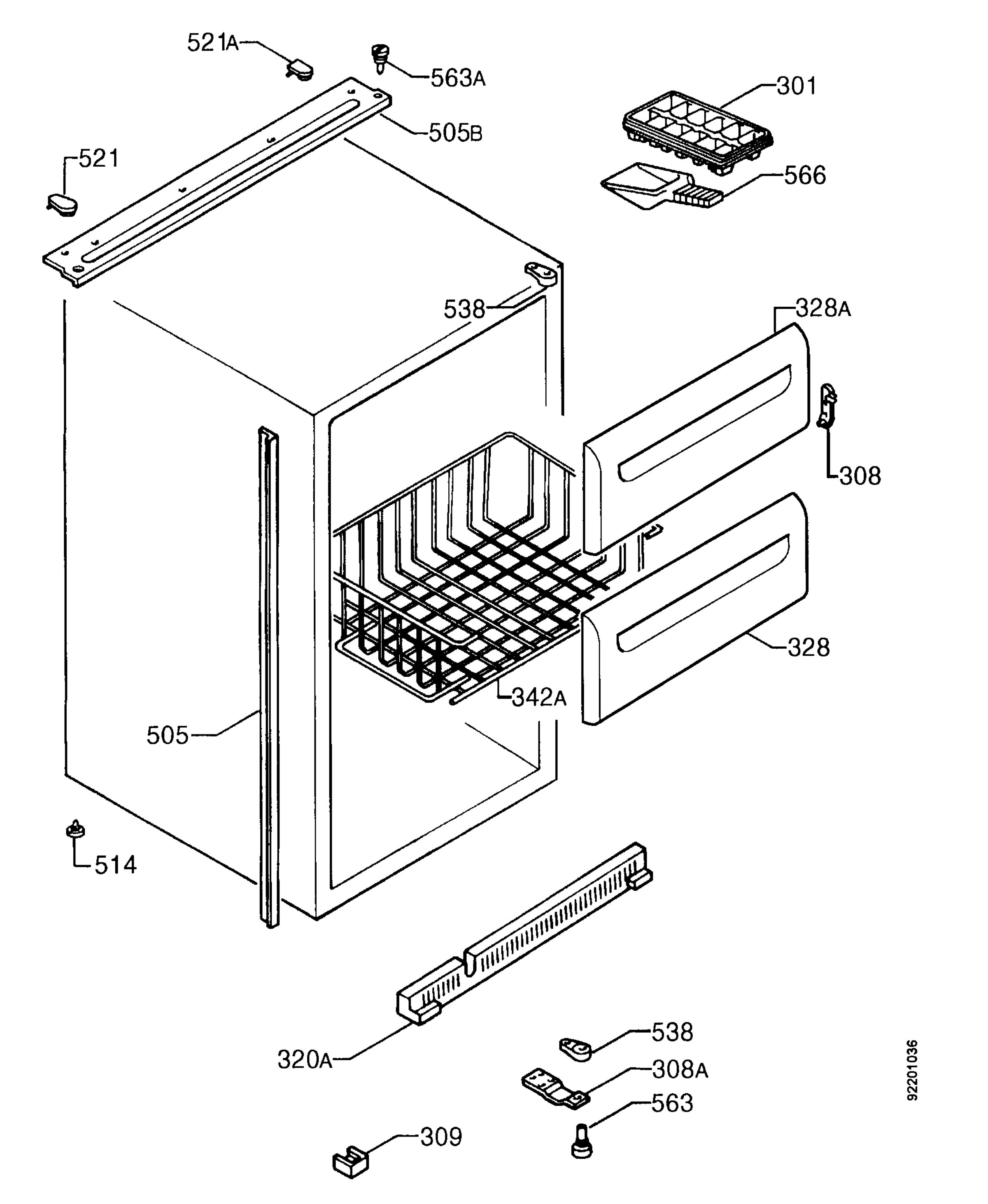 Freezer housing