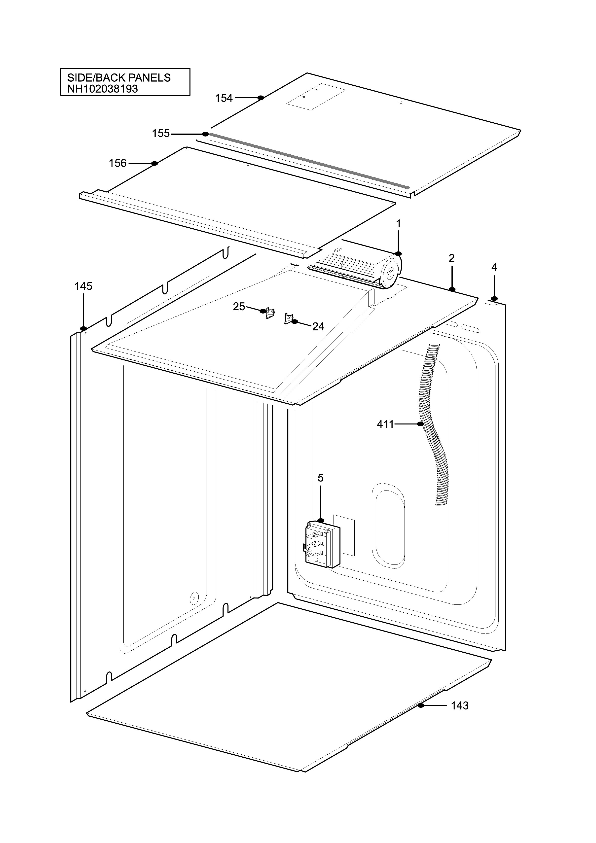 H10 Side/Back Panel