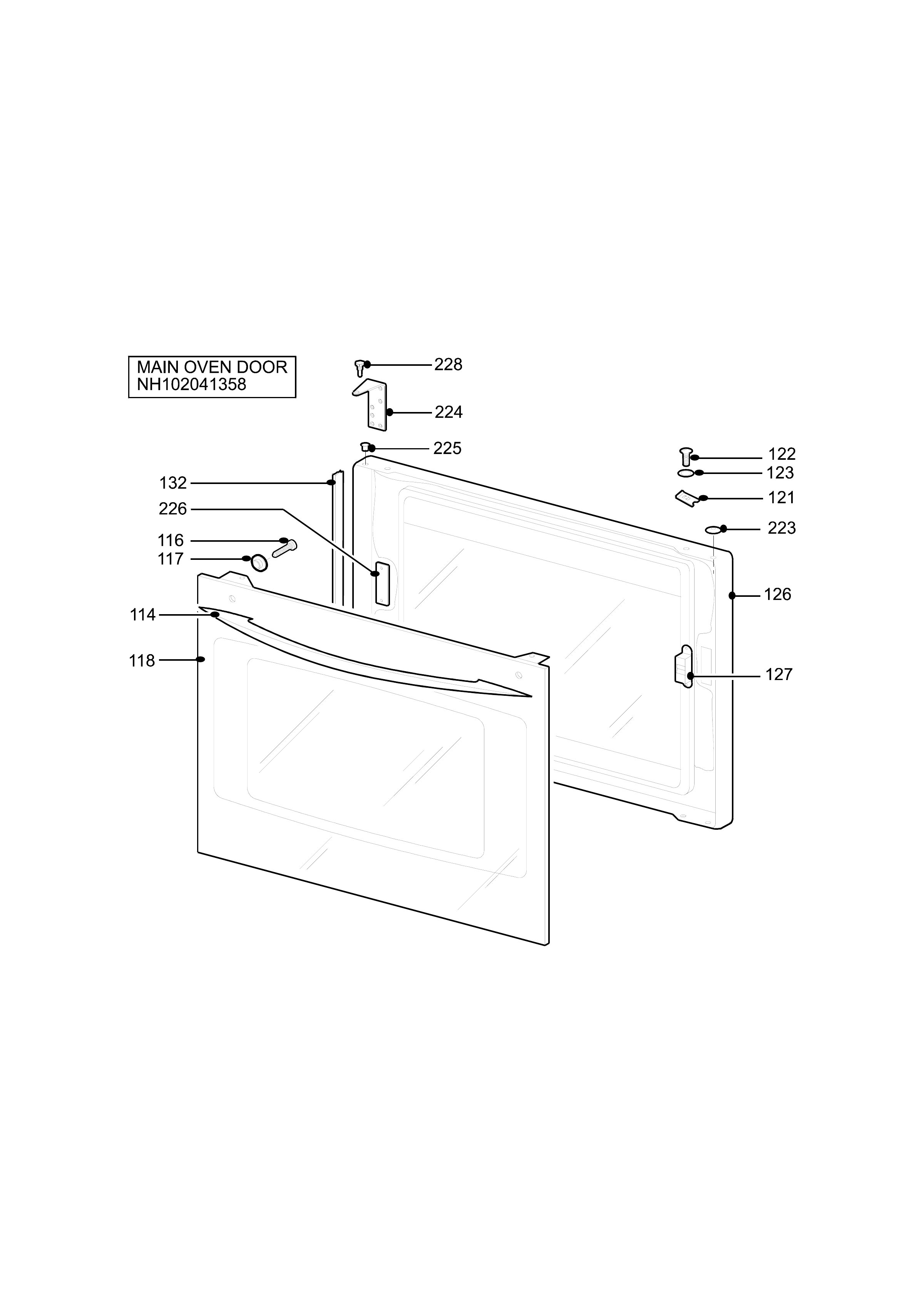 H10 Main Oven Door (large)