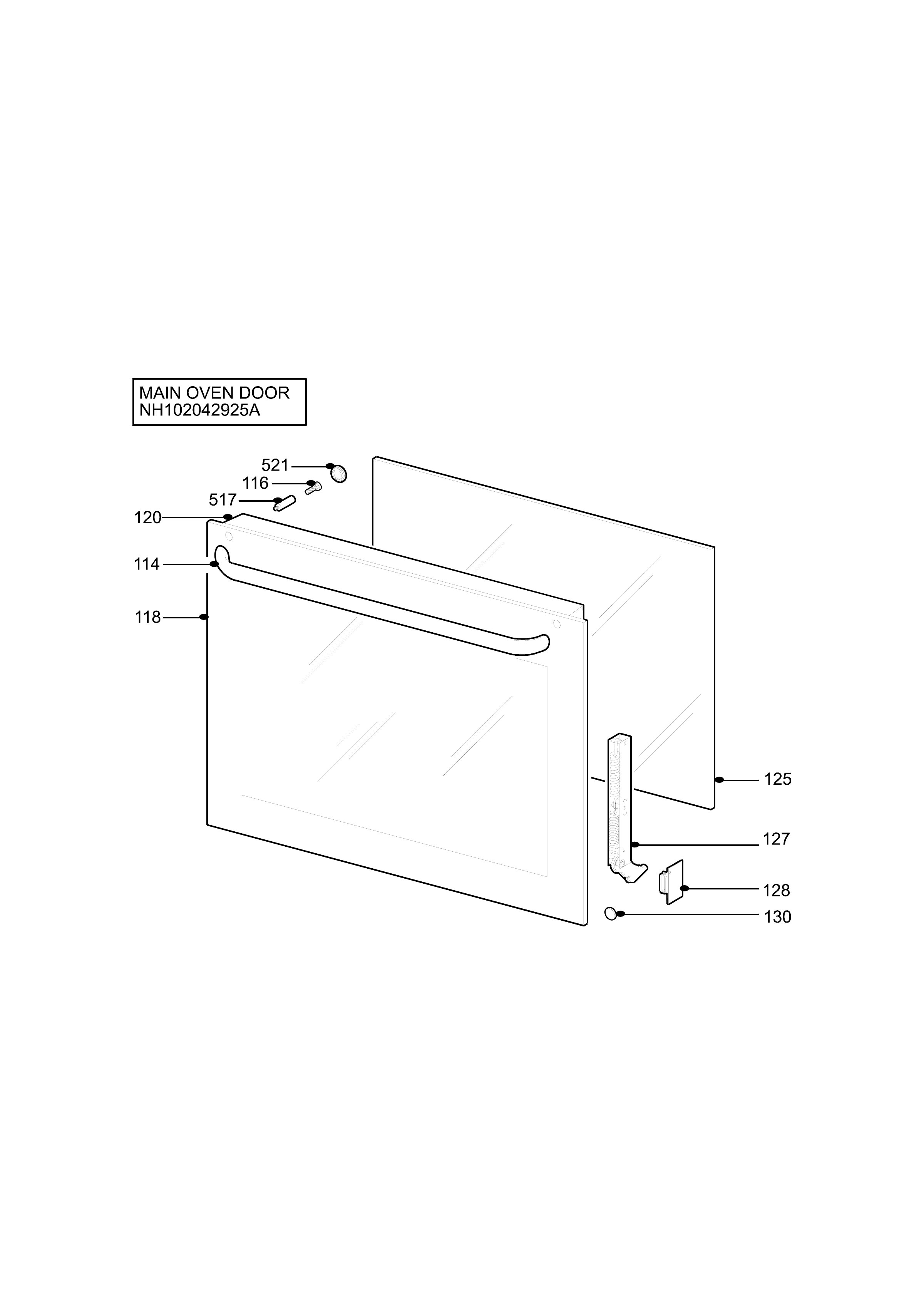 H10 Main Oven Door (large)