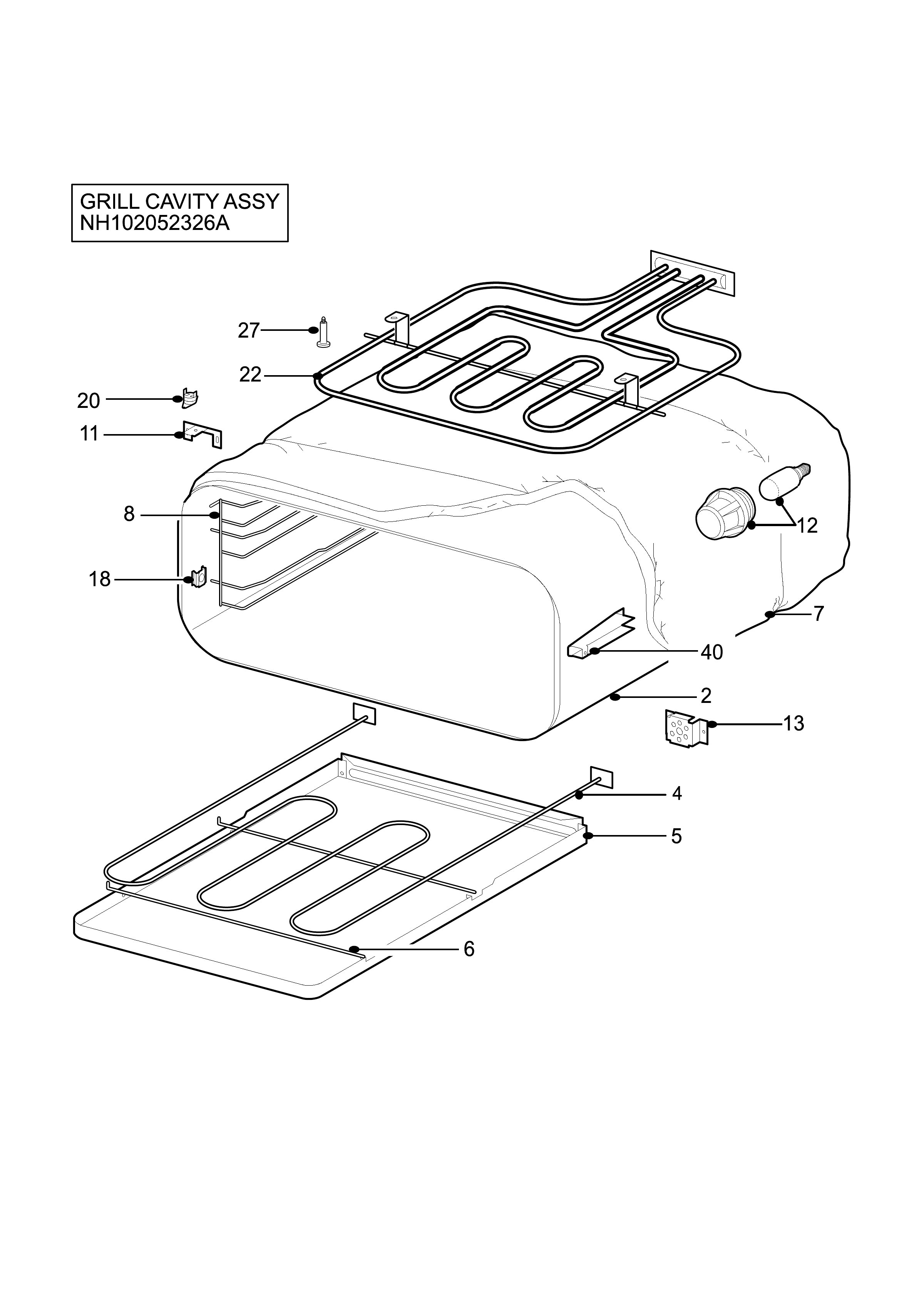 Zanussi Cooker & Hob ZDF290X (94417137000) Spares