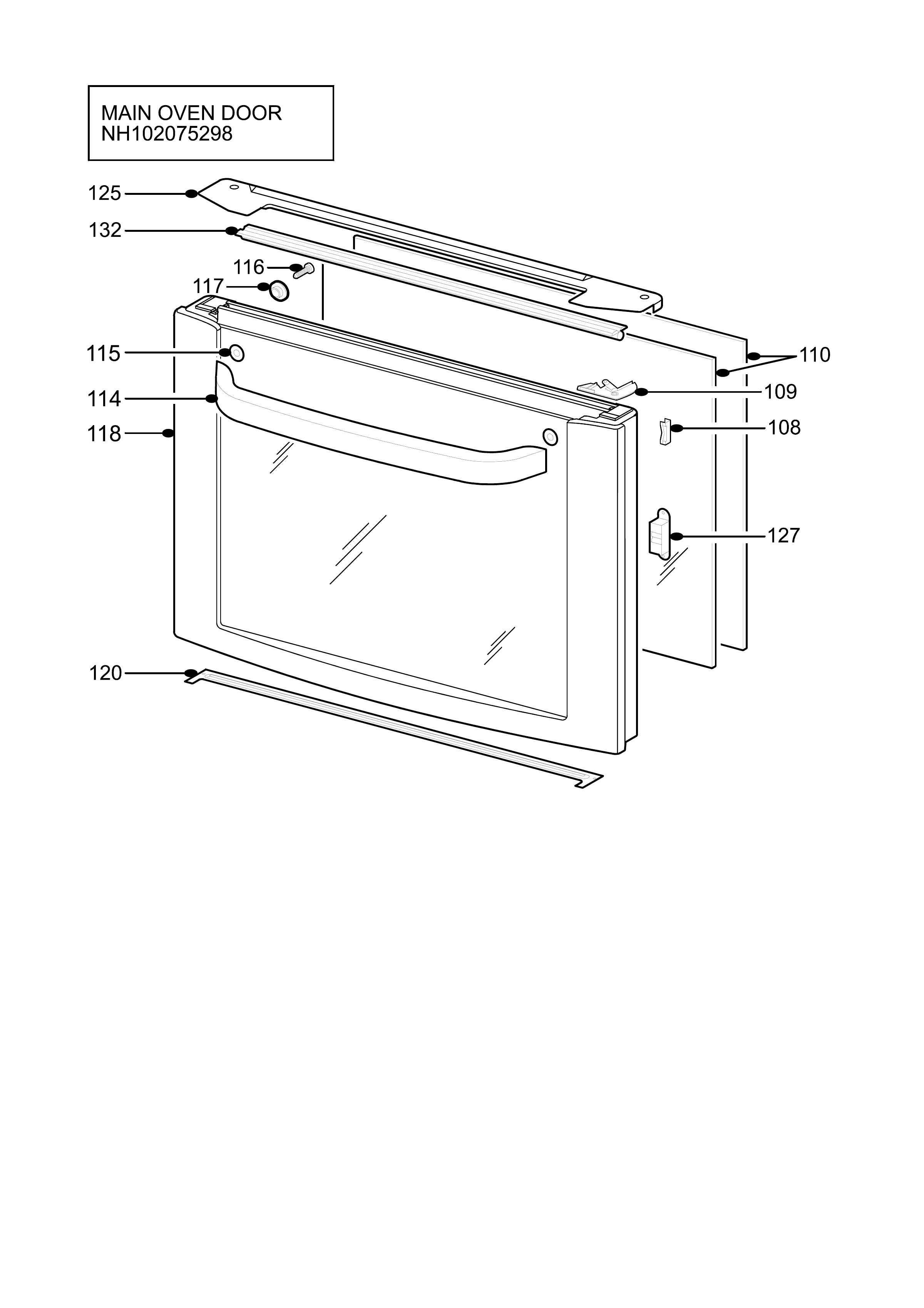H10 Main Oven Door (large)