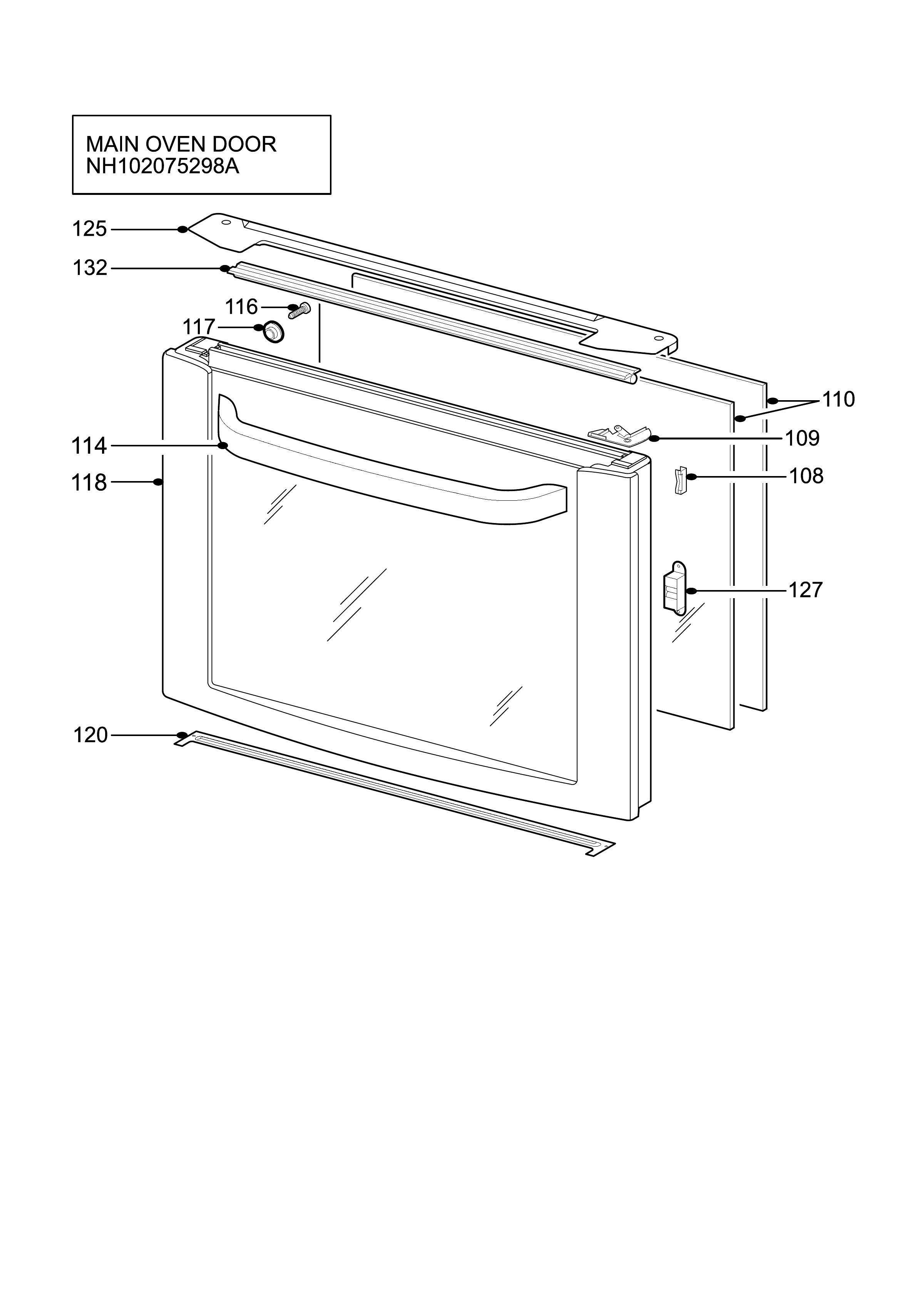 H10 Main Oven Door (large)