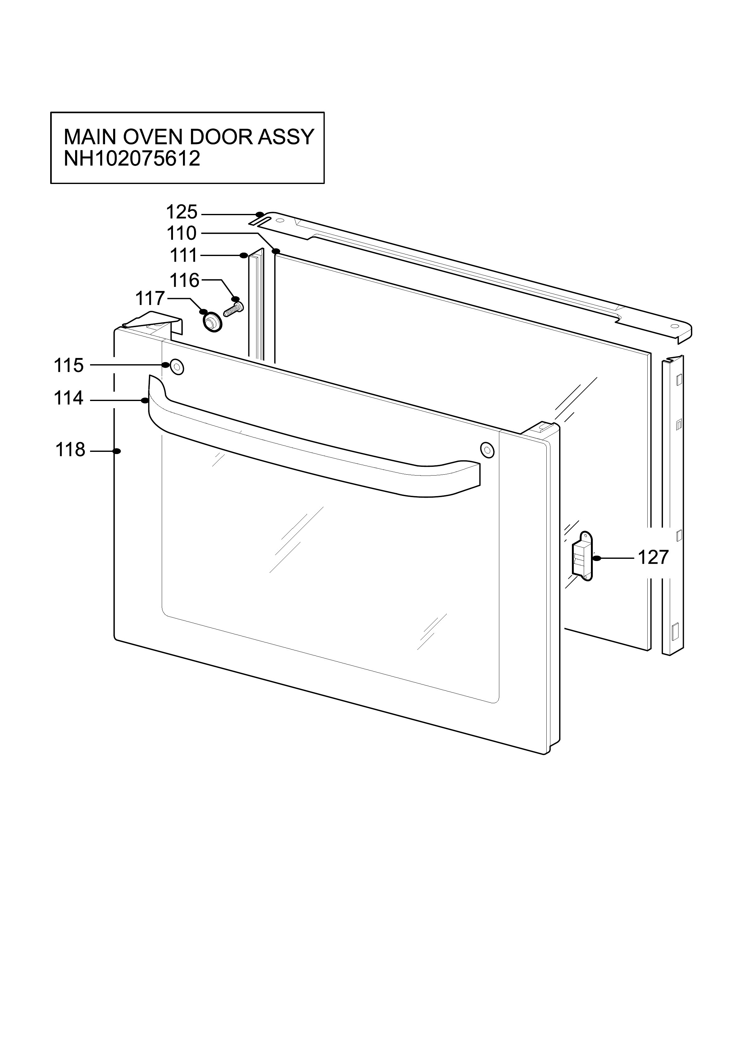 H10 Main Oven Door (large)