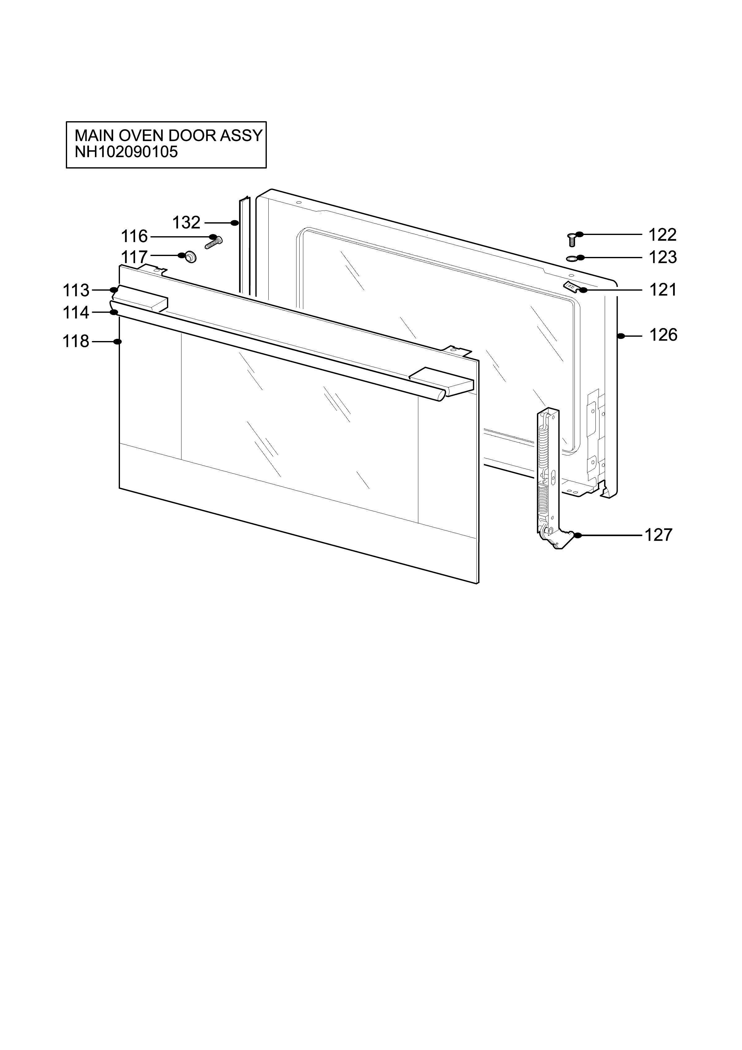 H10 Main Oven Door (large)