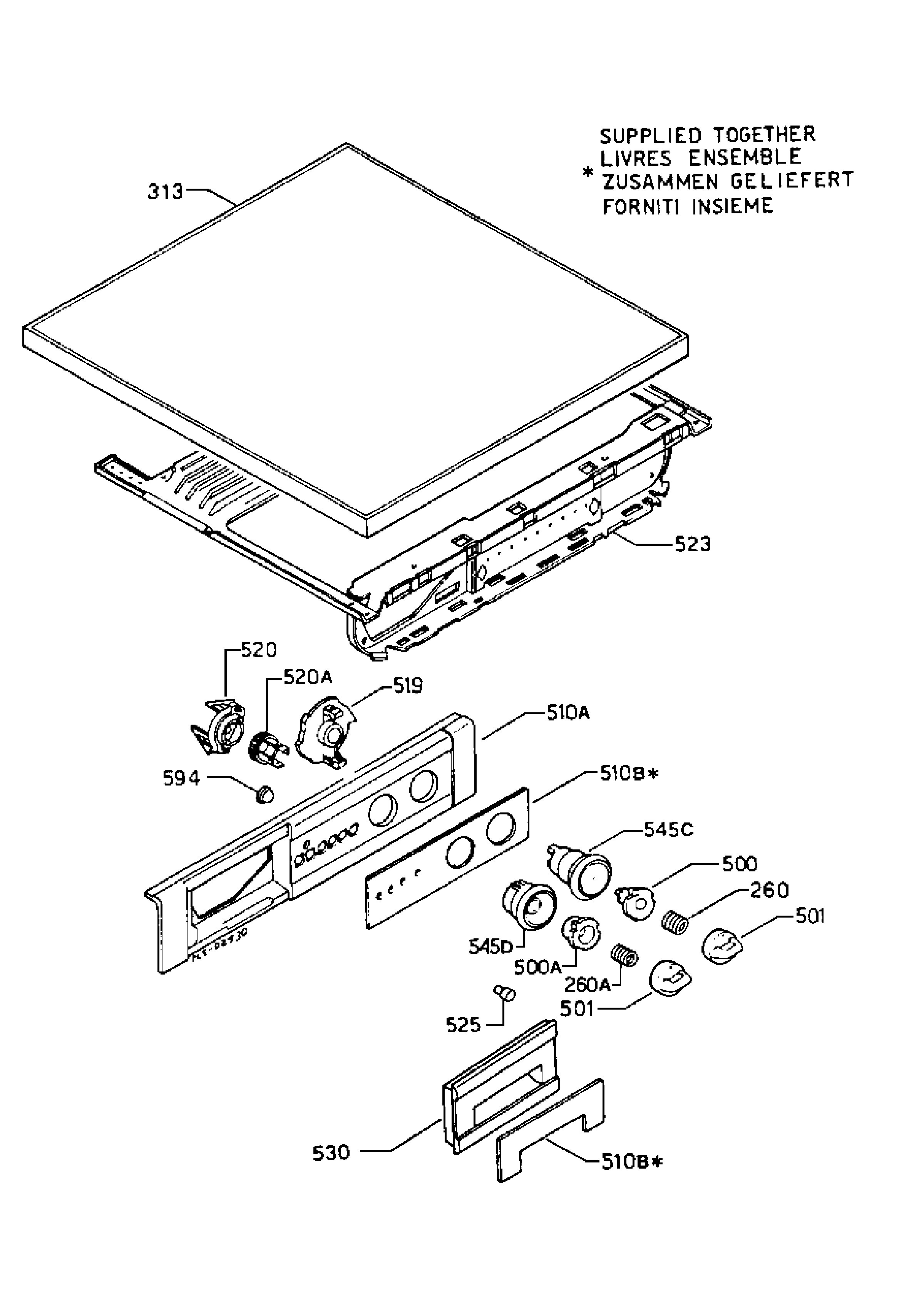 Control panel and lid