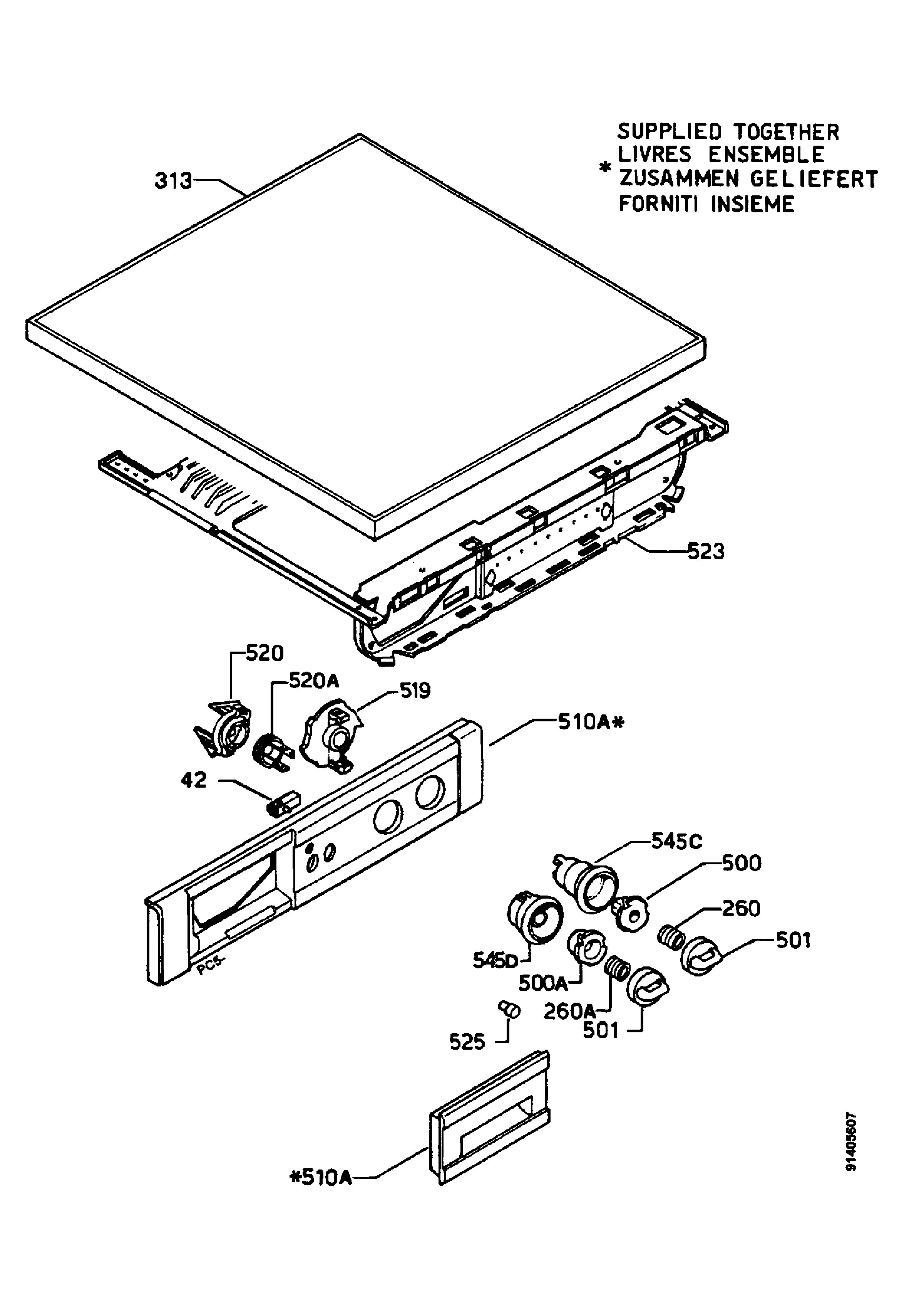Control panel and lid