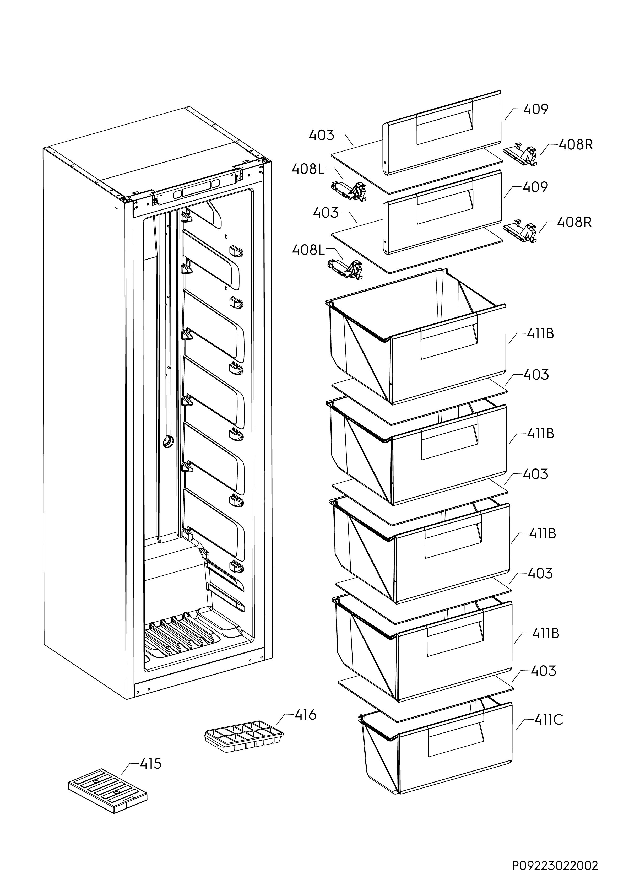 Internal parts