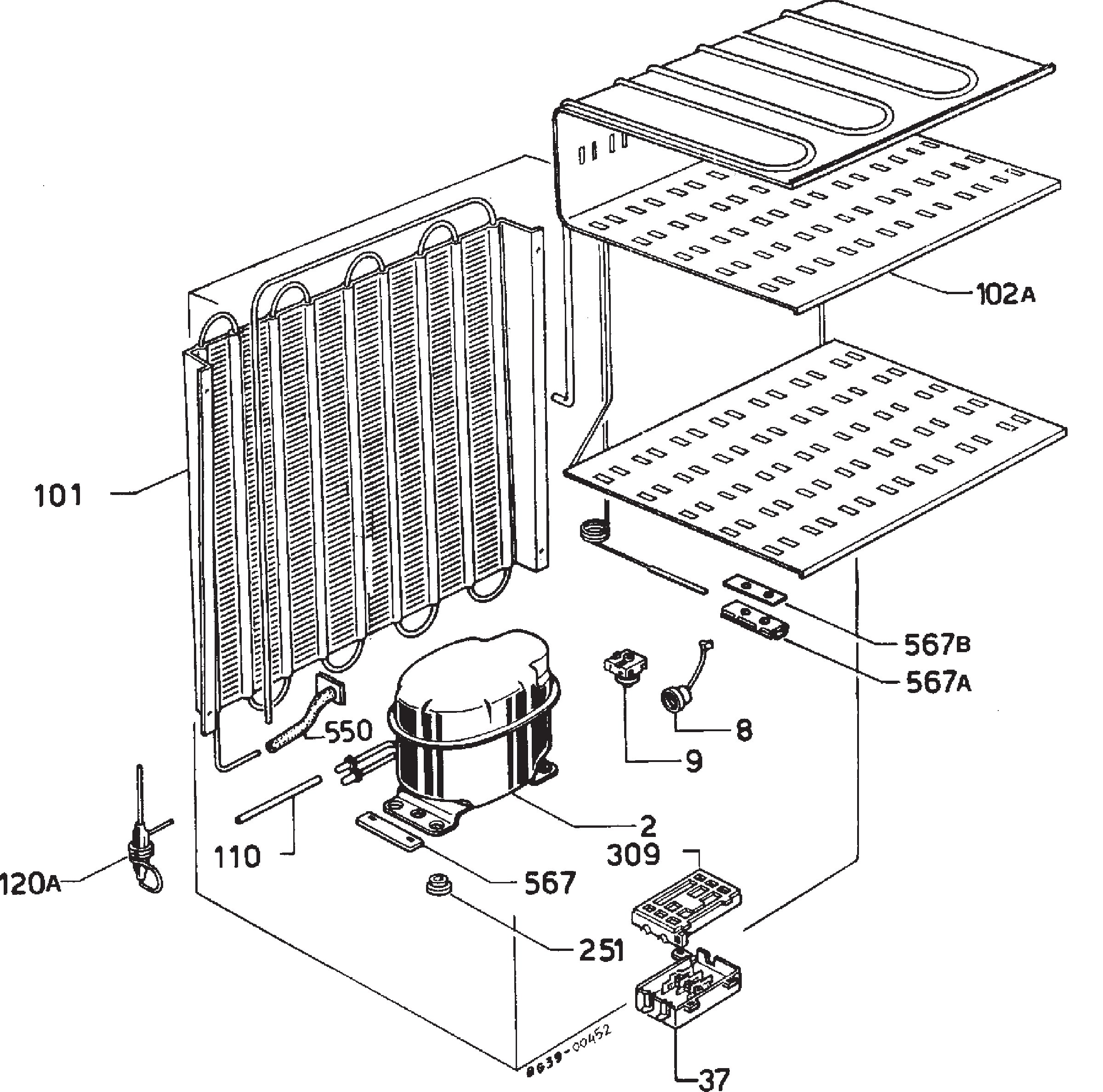 Freezer cooling system
