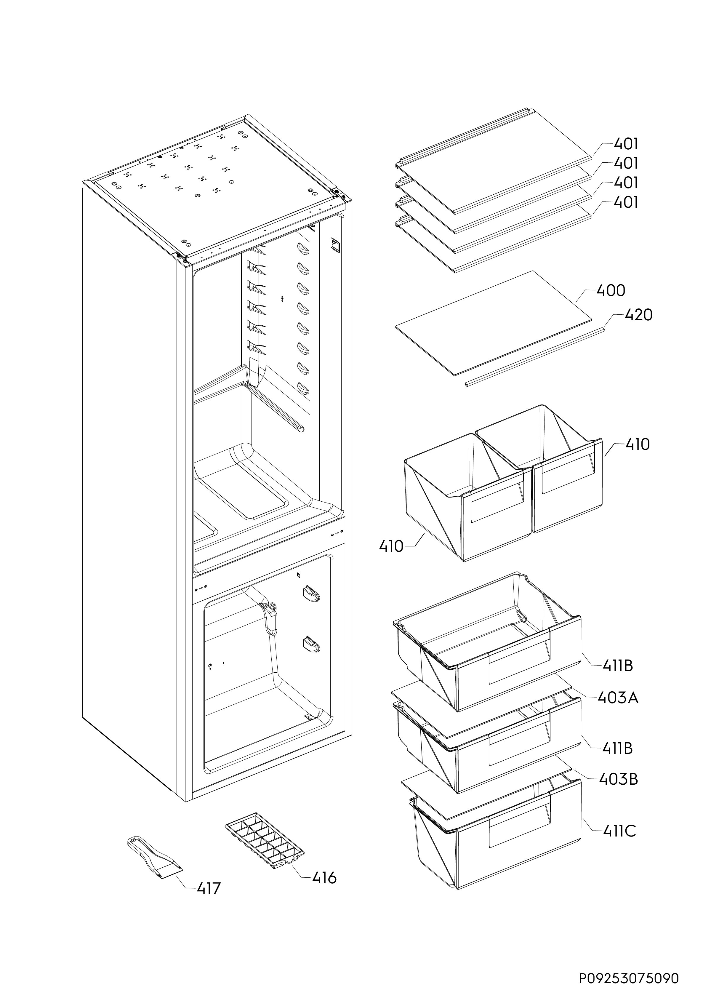 Internal parts
