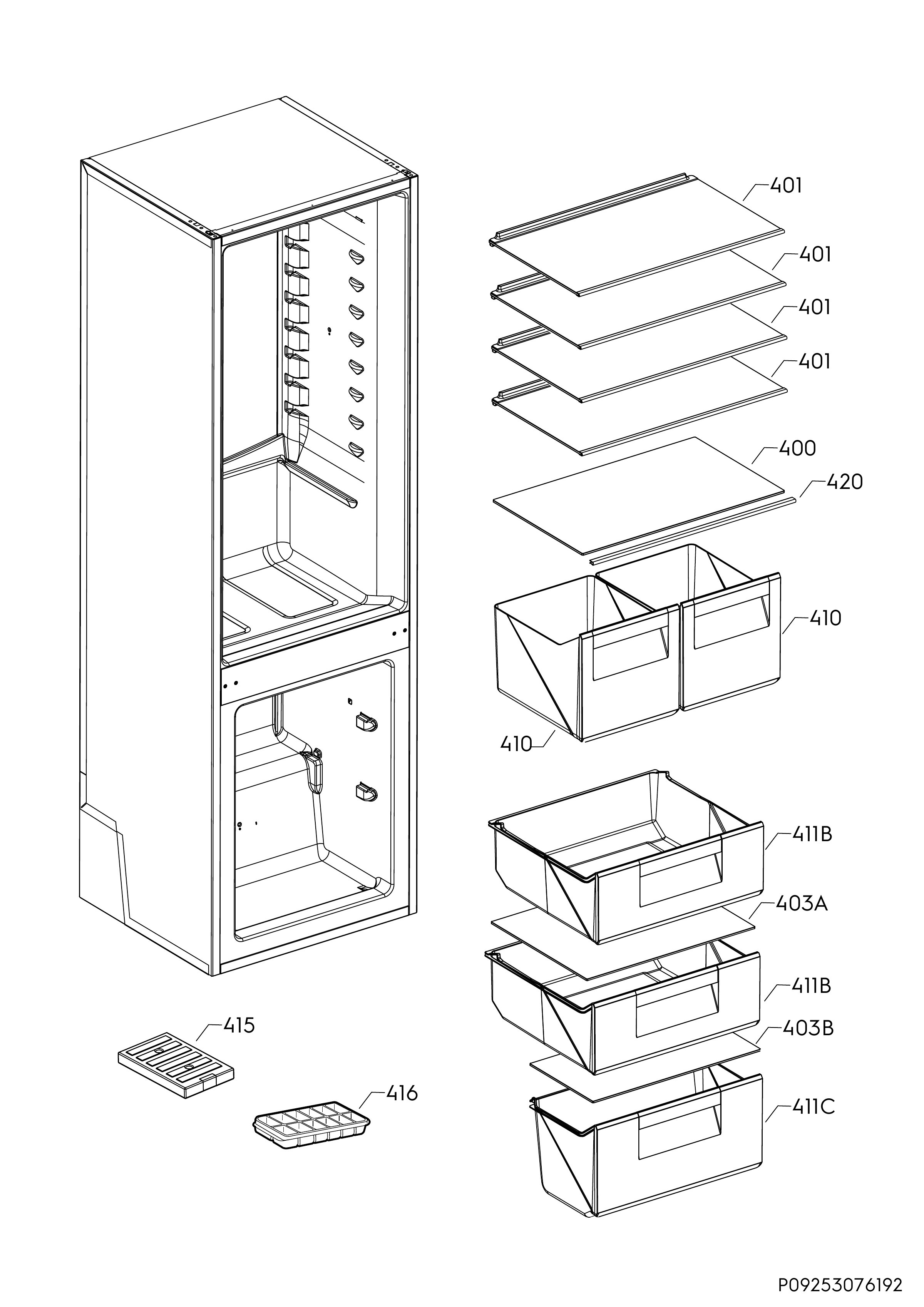 Internal parts