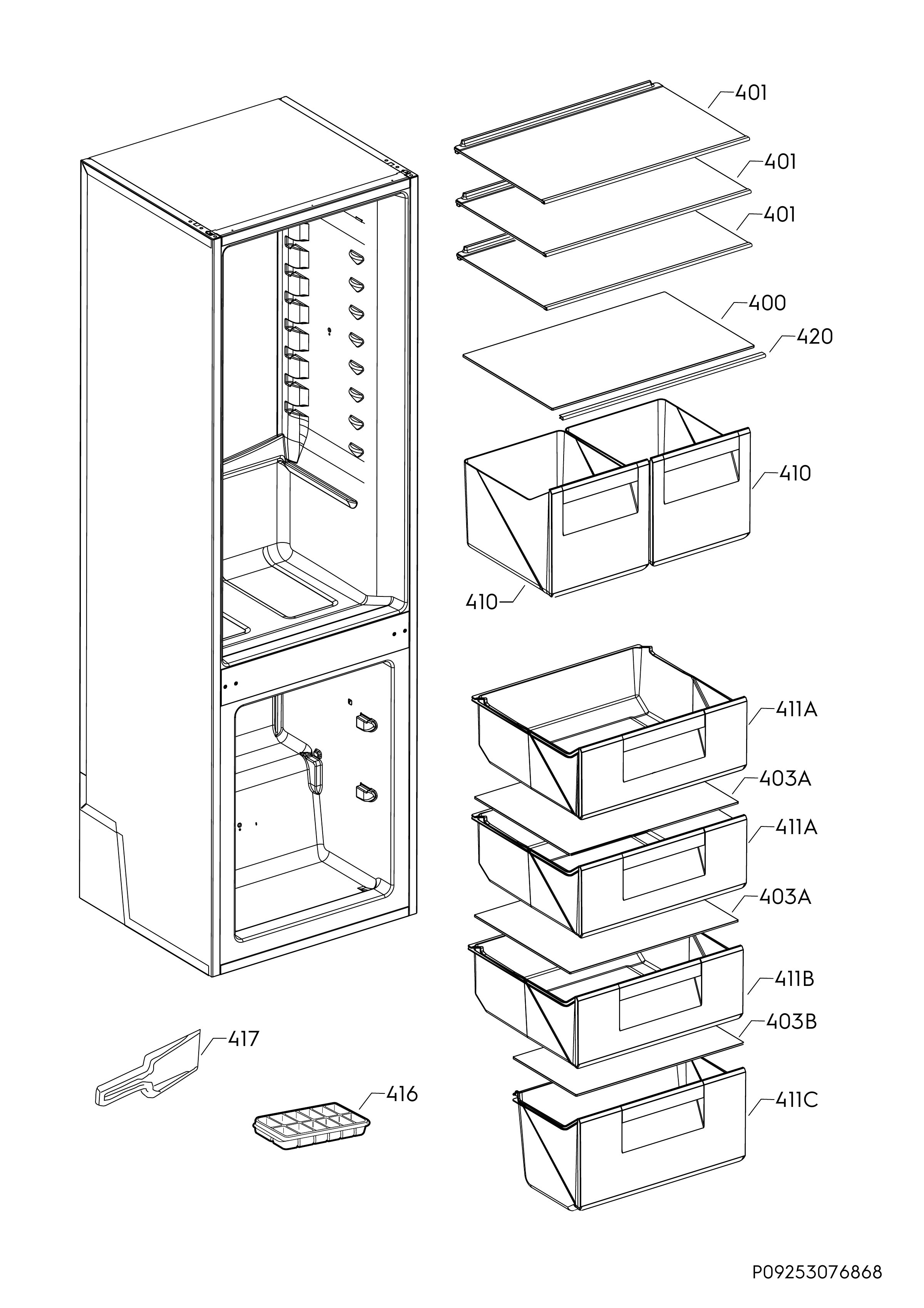 Internal parts