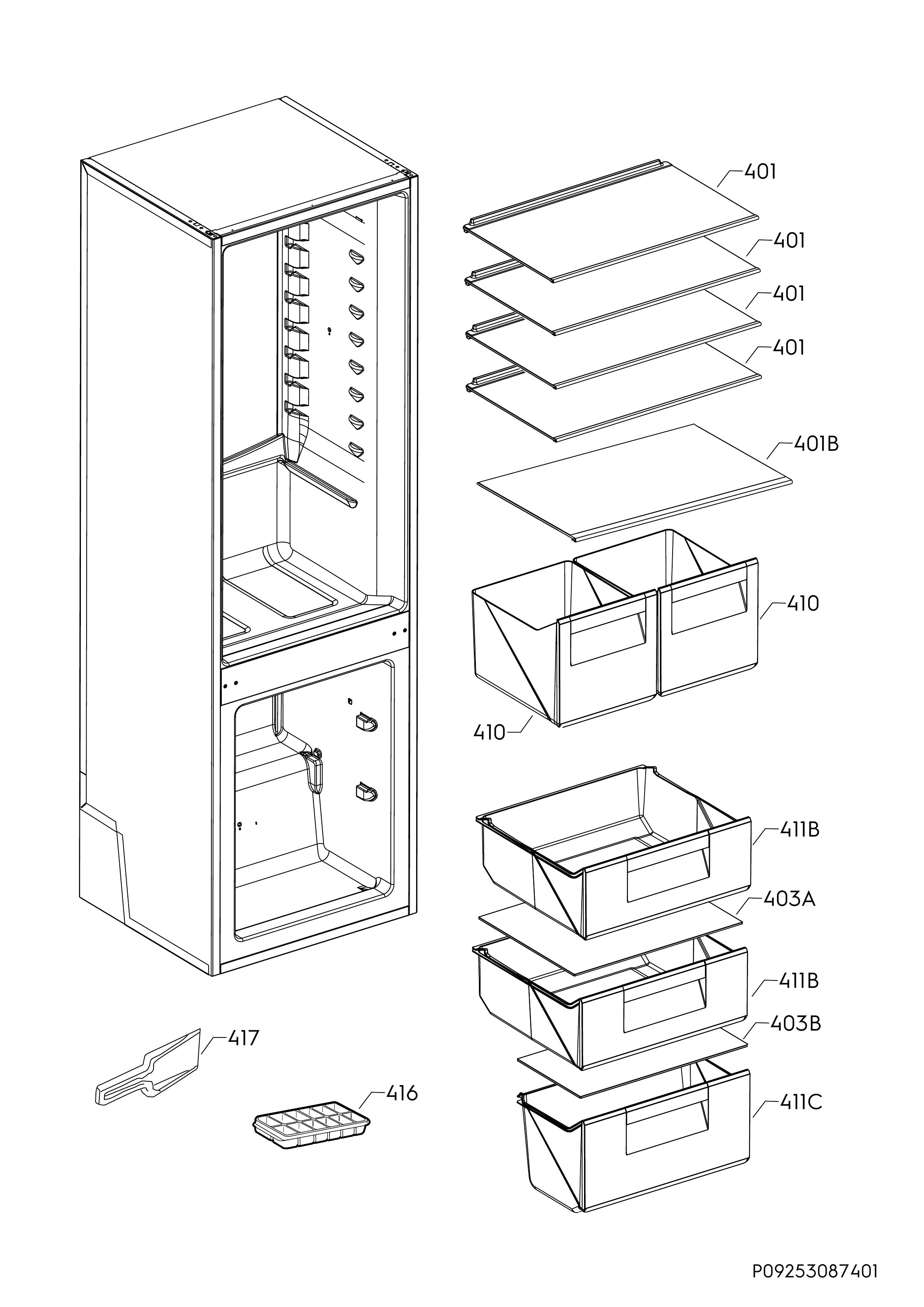 Internal parts
