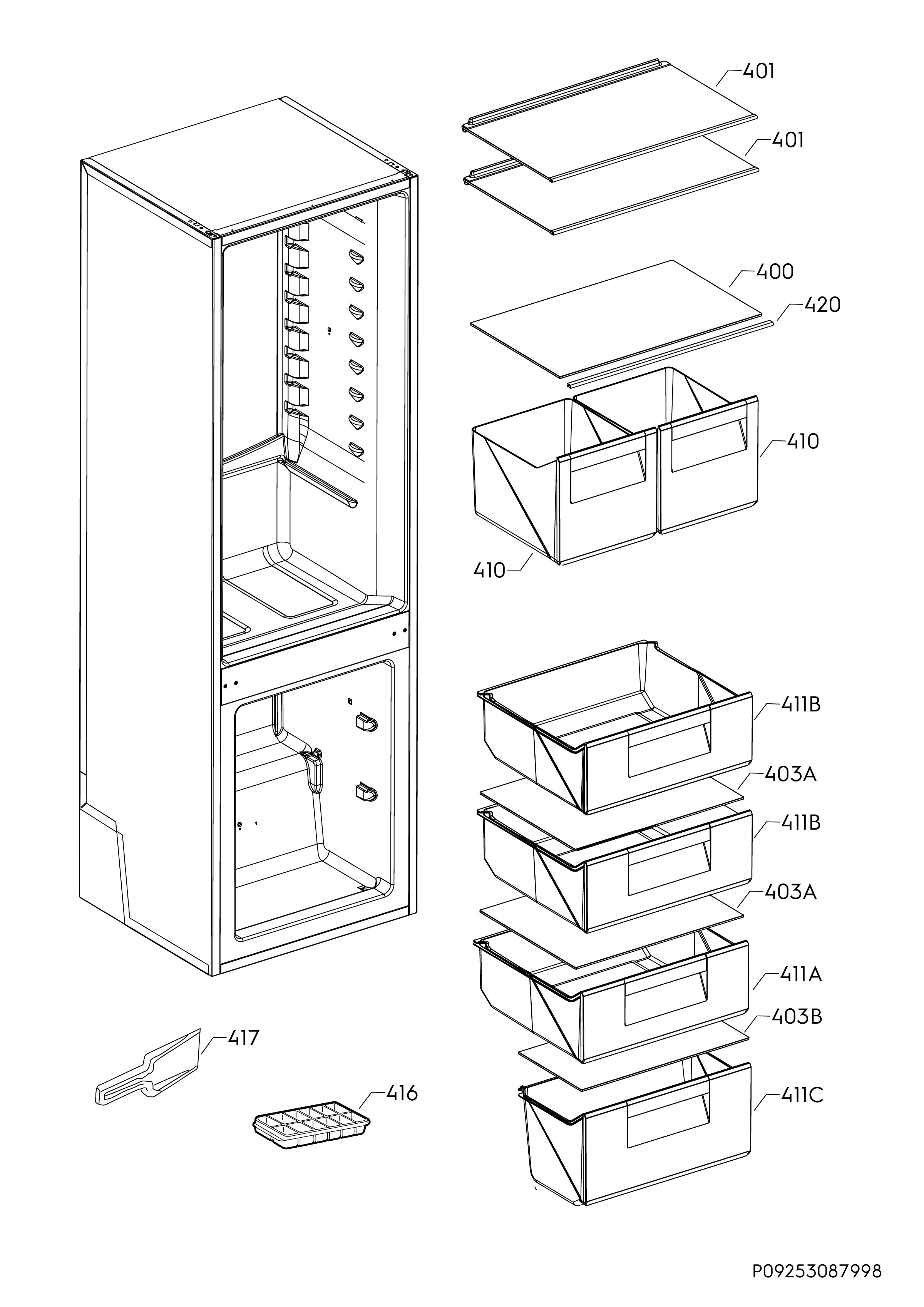 Internal parts