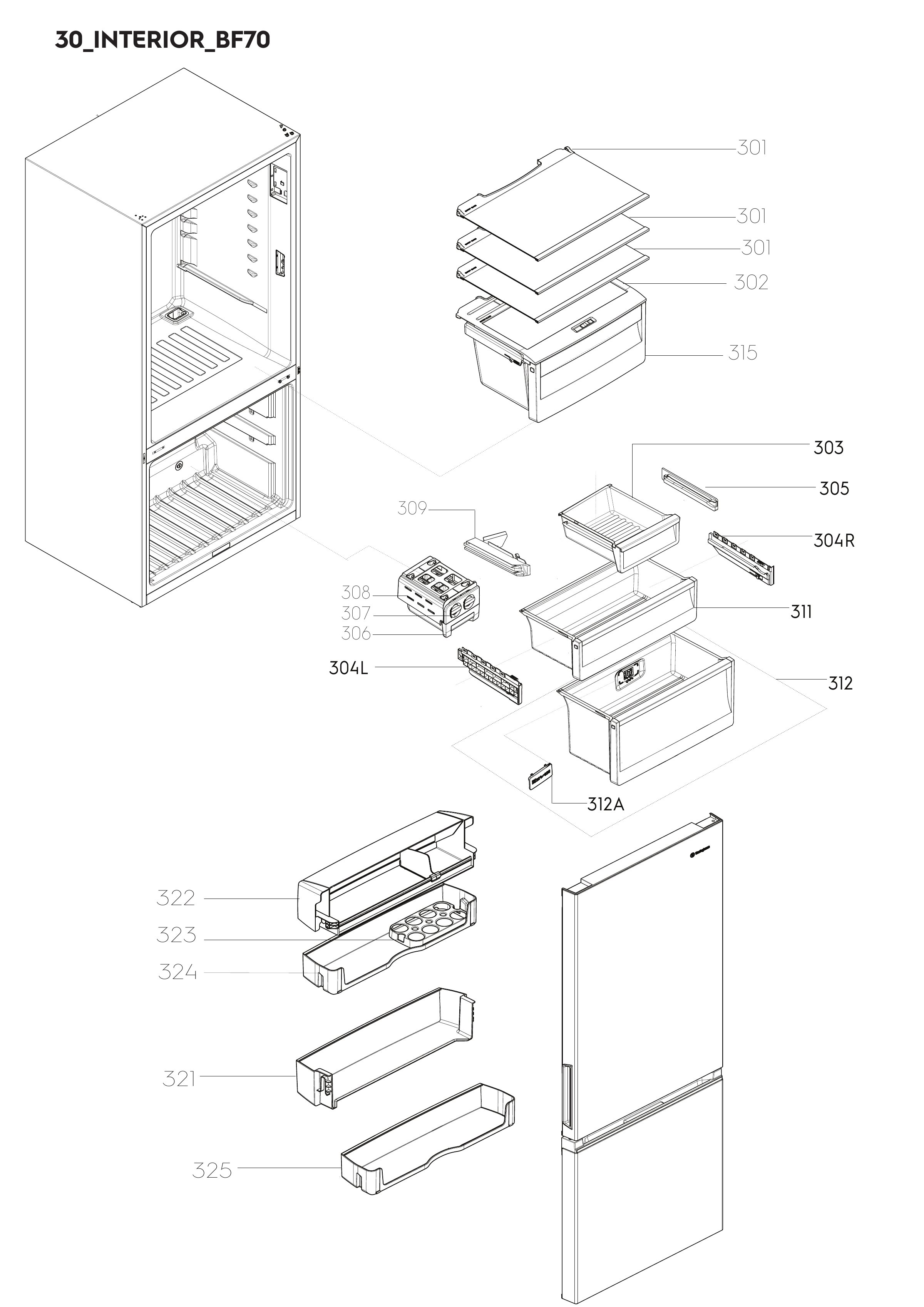 Internal parts