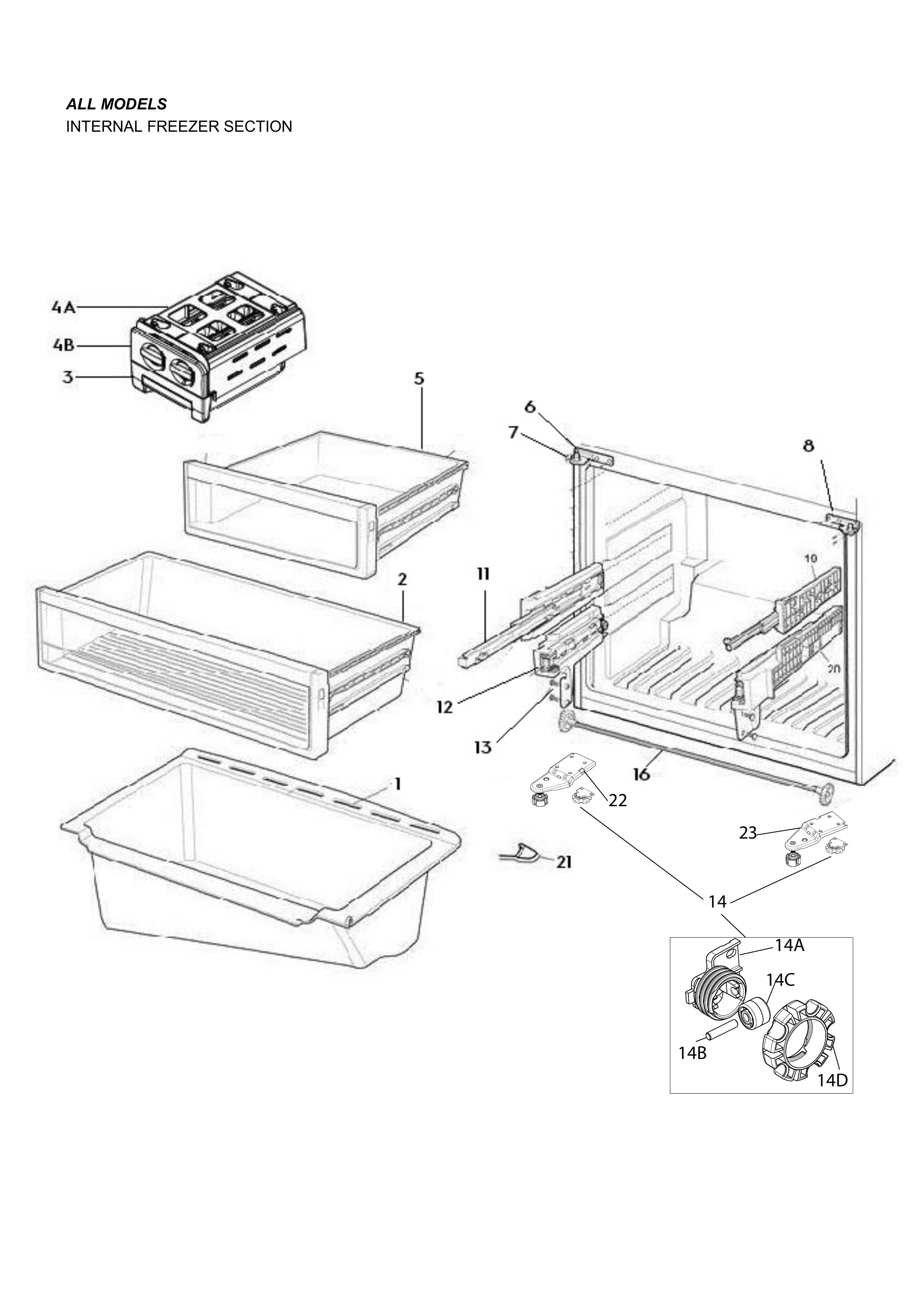 Freezer housing