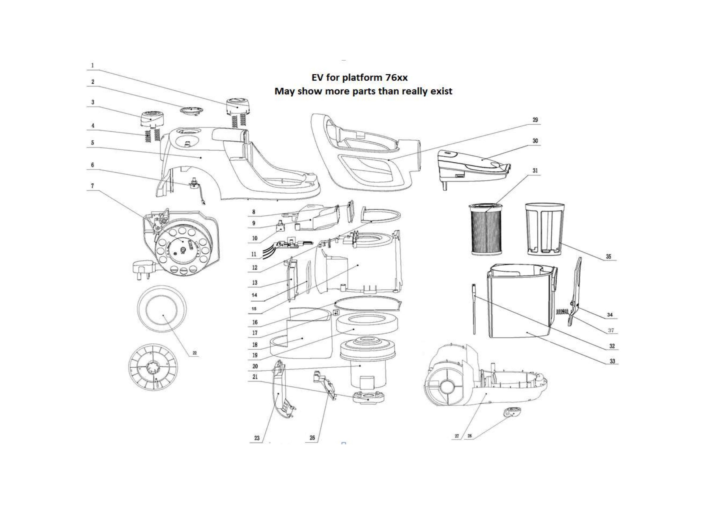 Internal parts