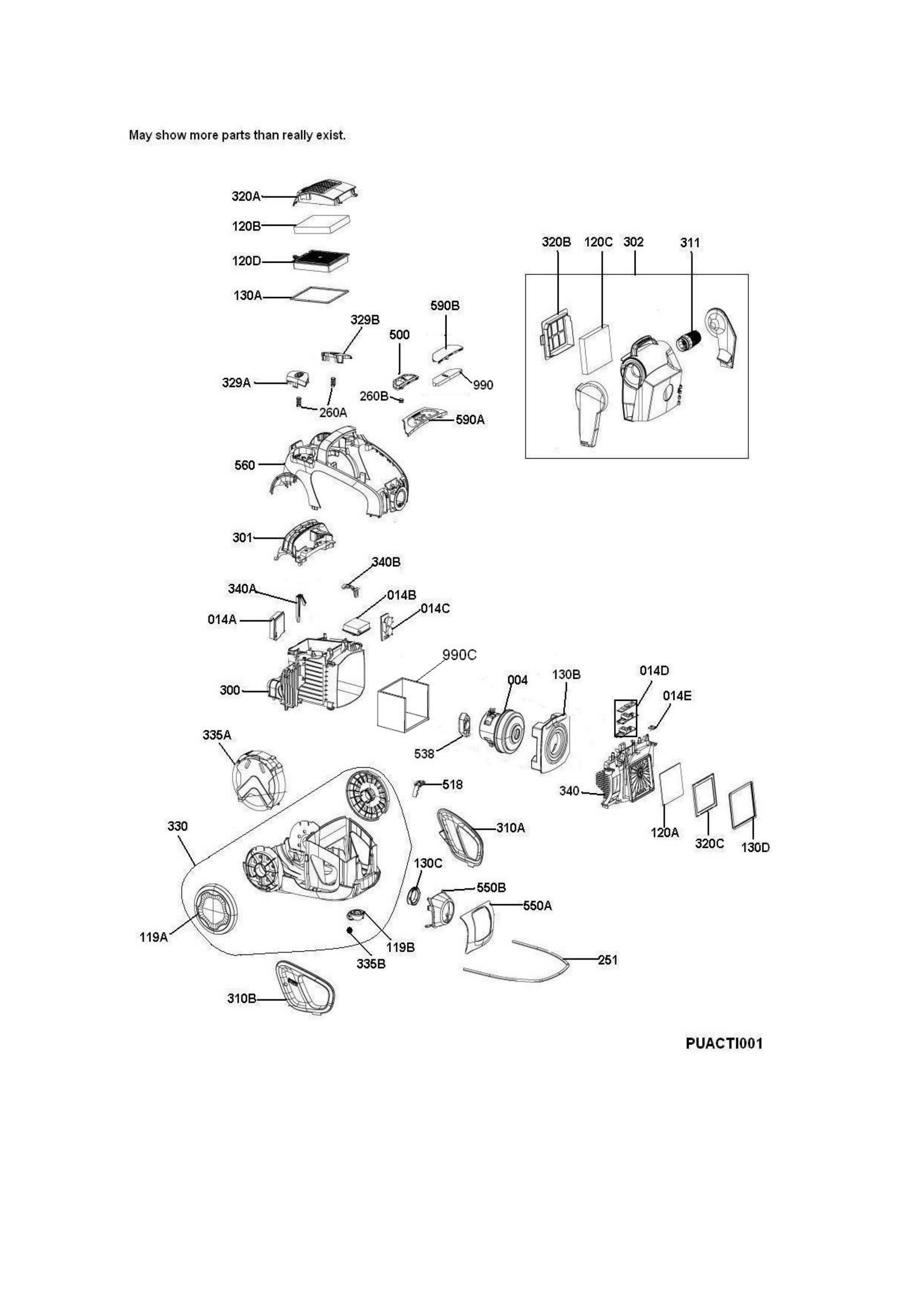 Internal parts