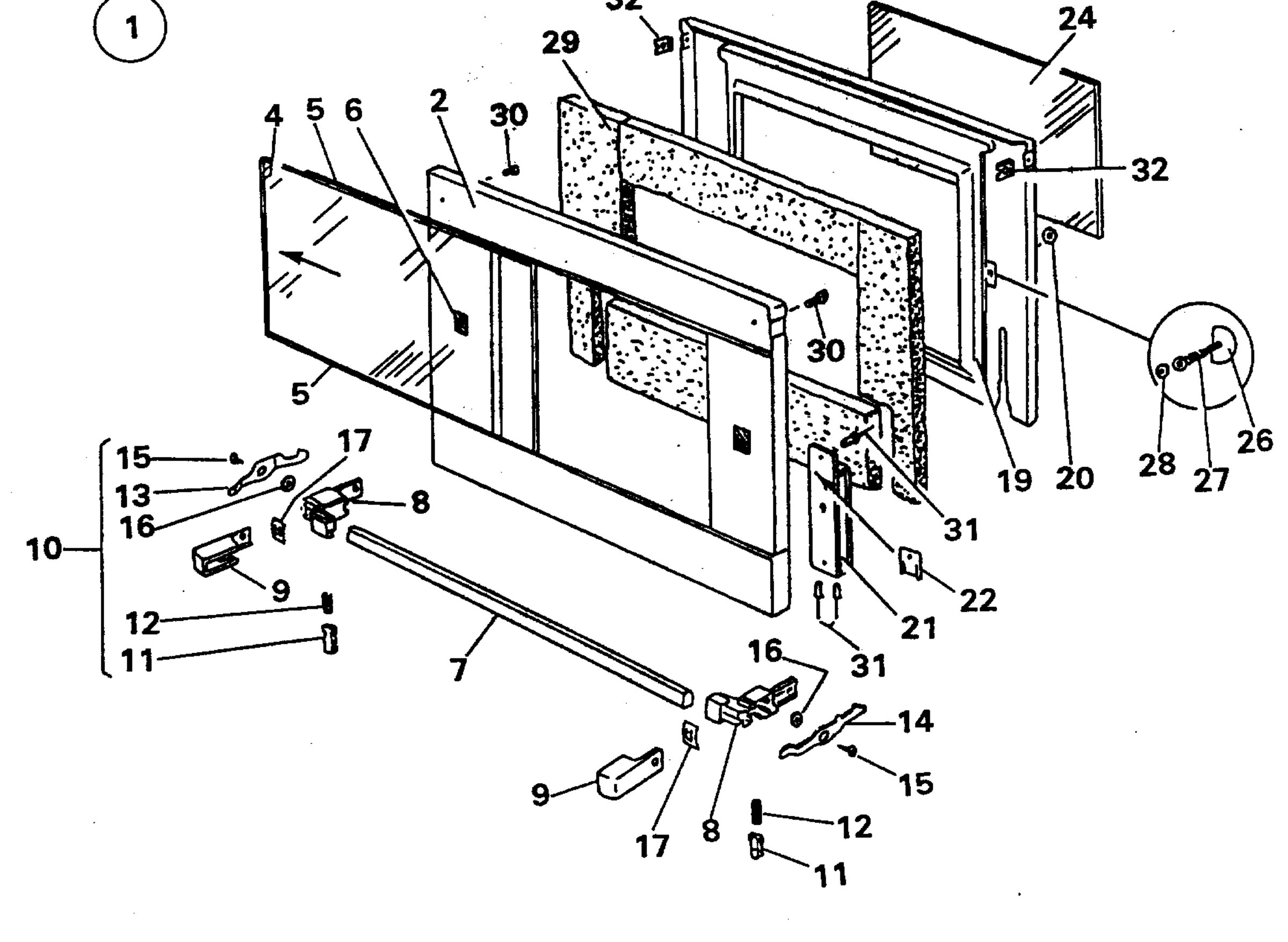 H10 Main Oven Door (large)