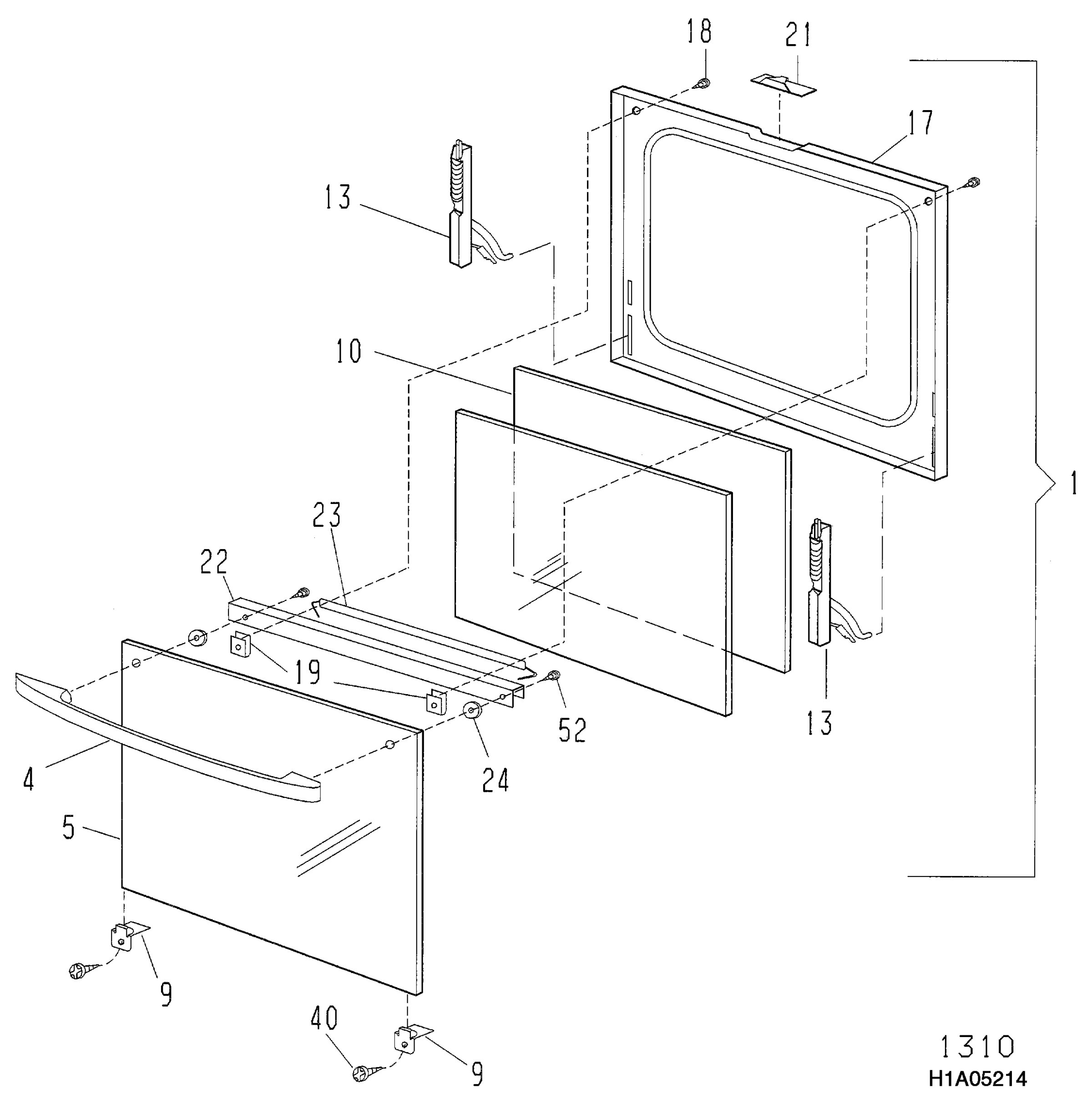 H10 Main Oven Door (large)