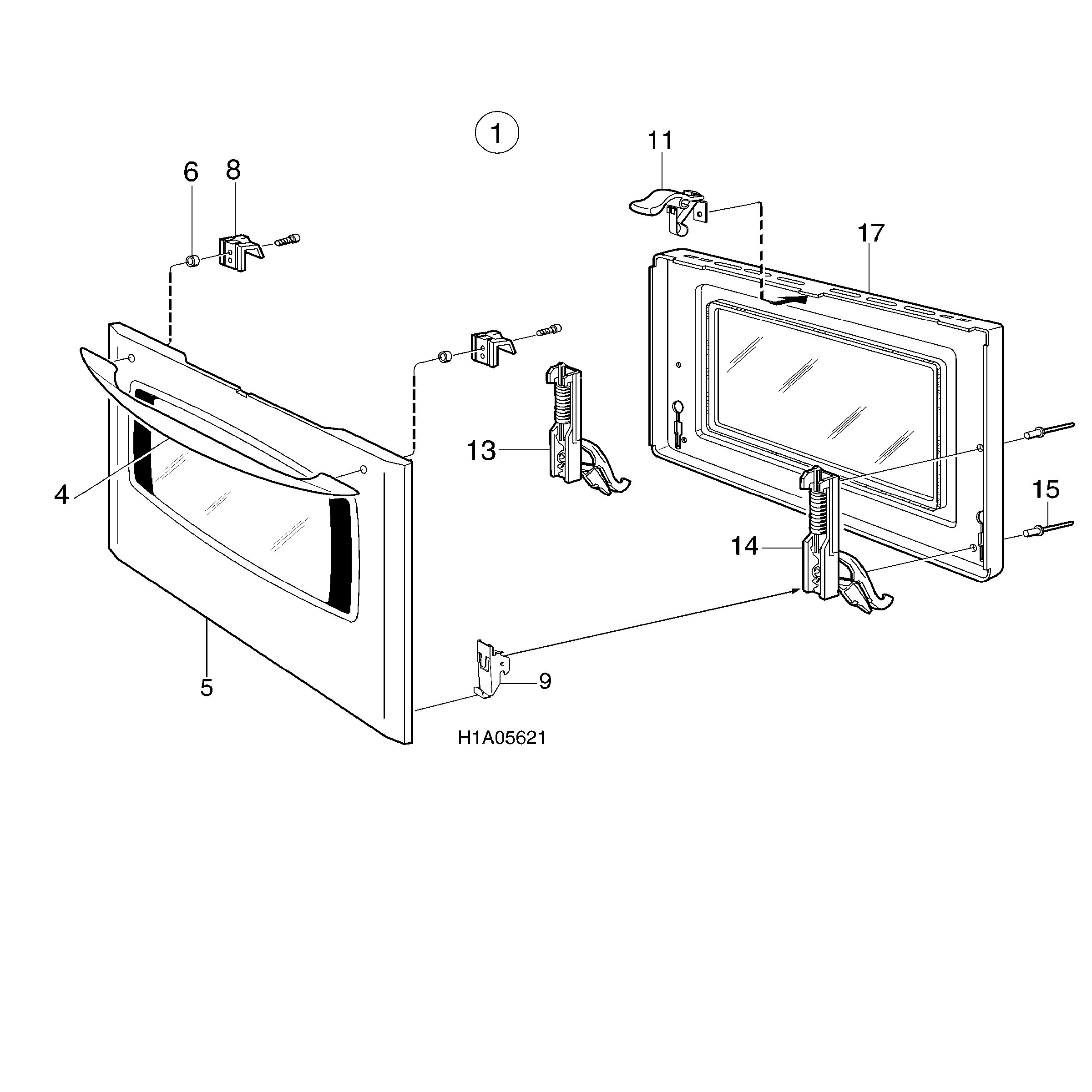 H10 Main Oven Door (large)