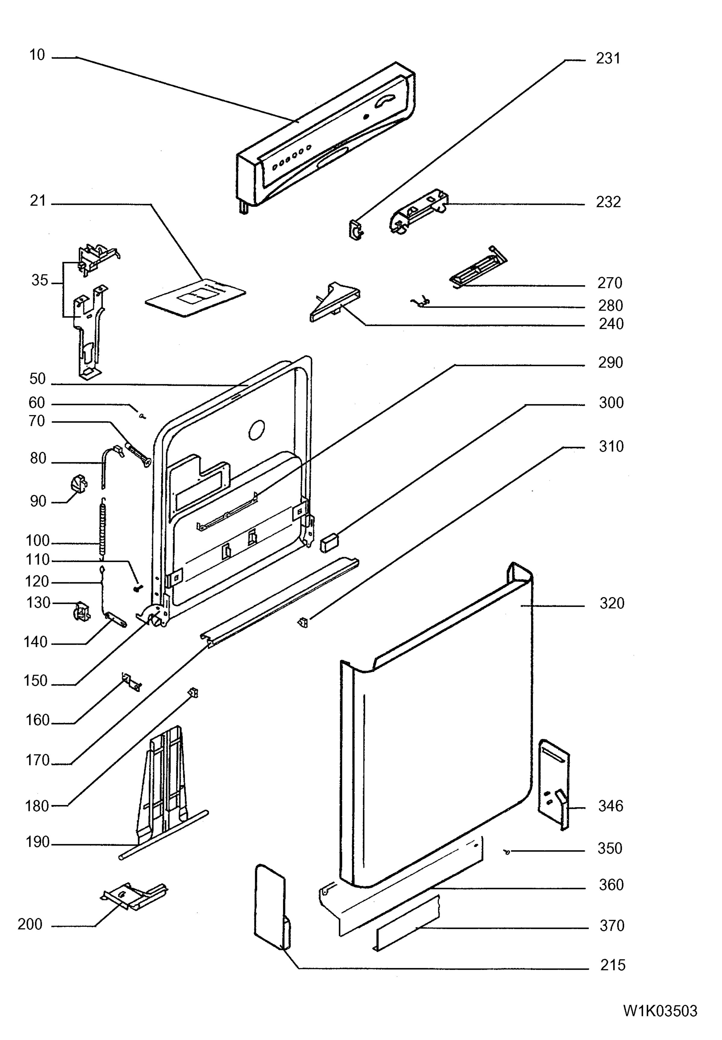 W10 Door, Panel K