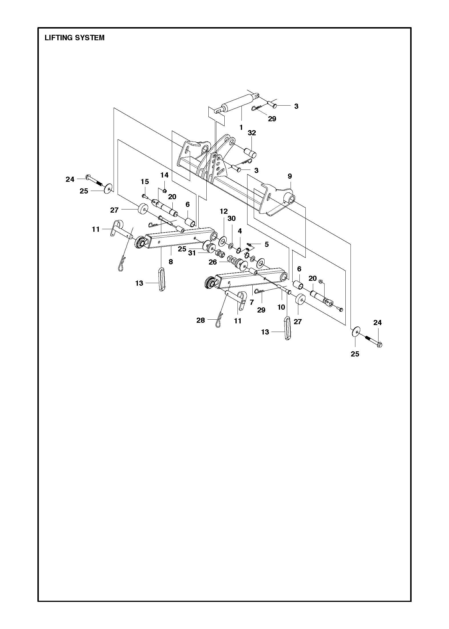 MOWER LIFT / DECK LIFT