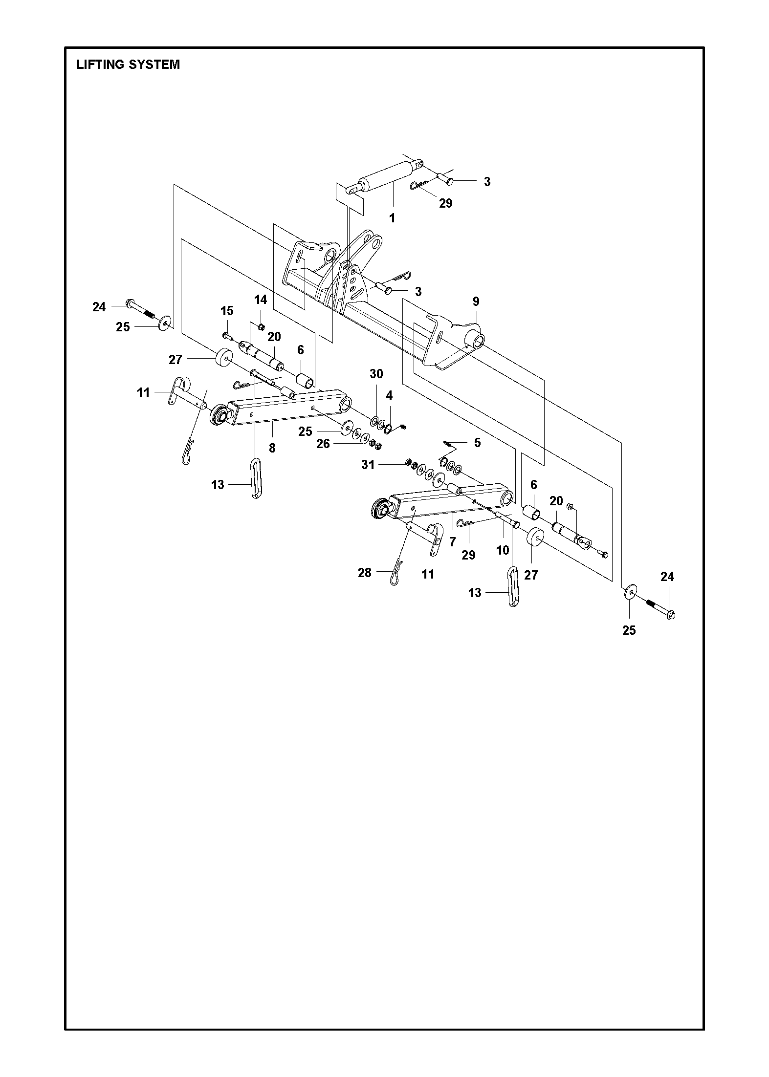 MOWER LIFT / DECK LIFT