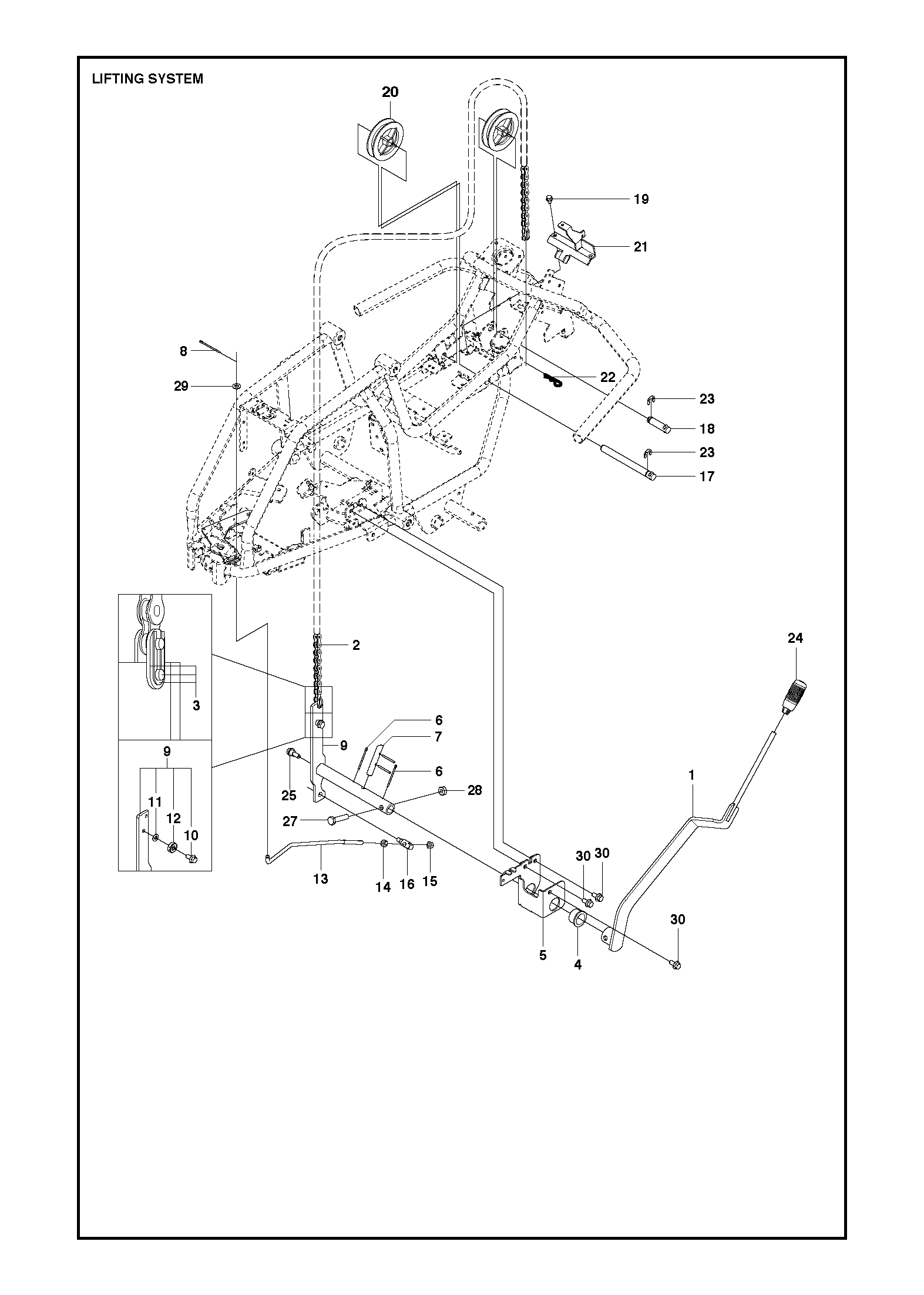 MOWER LIFT / DECK LIFT