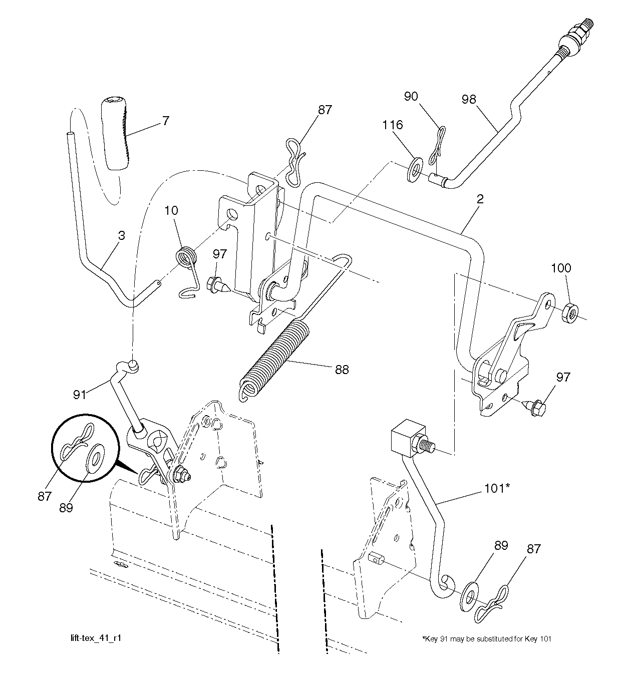 MOWER LIFT / DECK LIFT