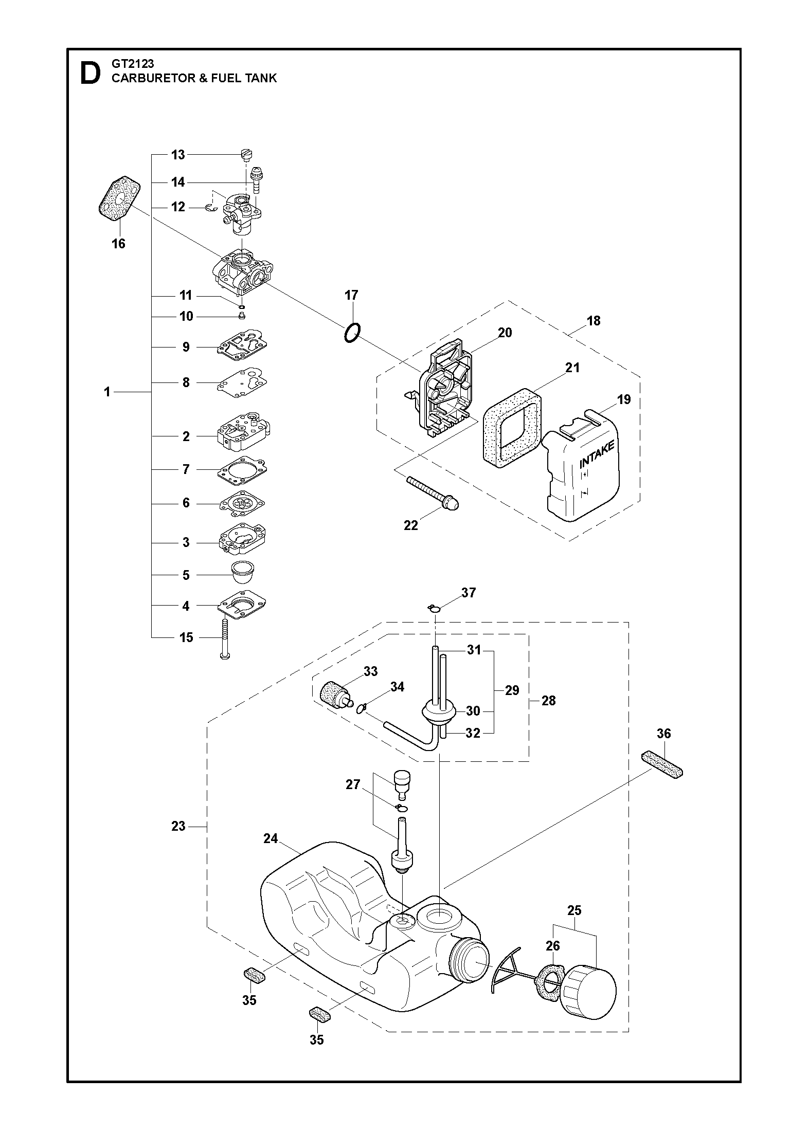 CARBURETOR & AIR FILTER