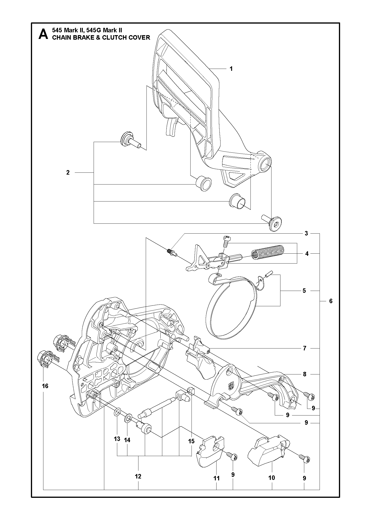 CHAIN BRAKE & CLUTCH COVER