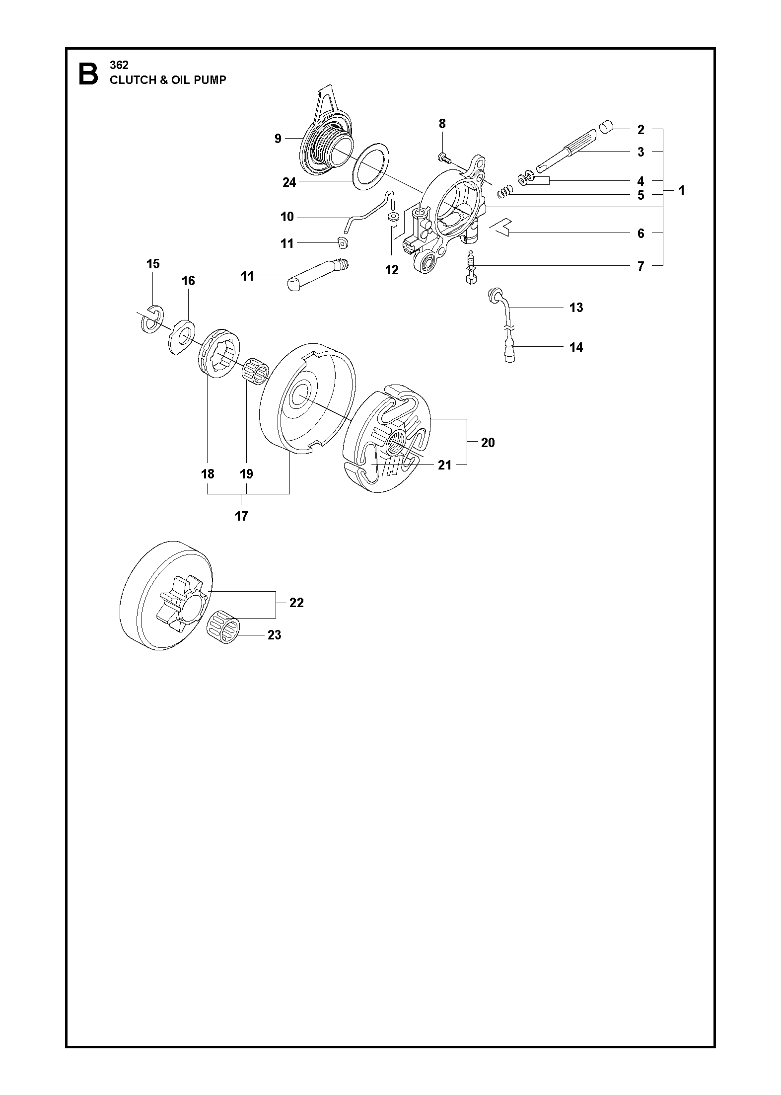 CLUTCH & OIL PUMP