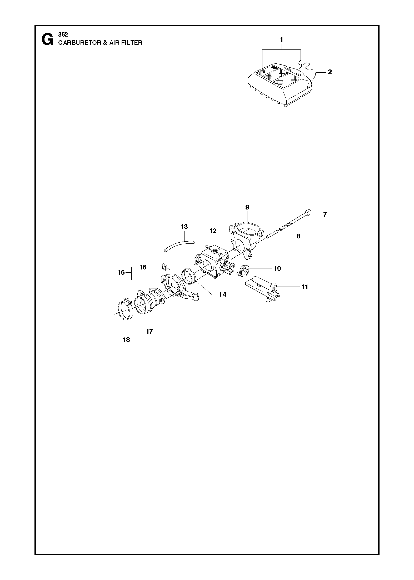 CARBURETOR & AIR FILTER