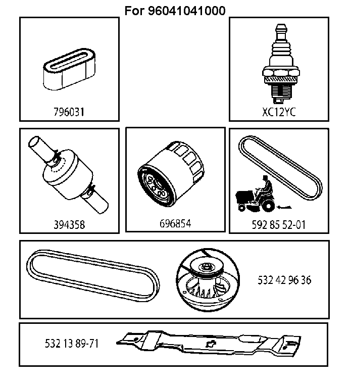 FREQUENTLY USED PARTS