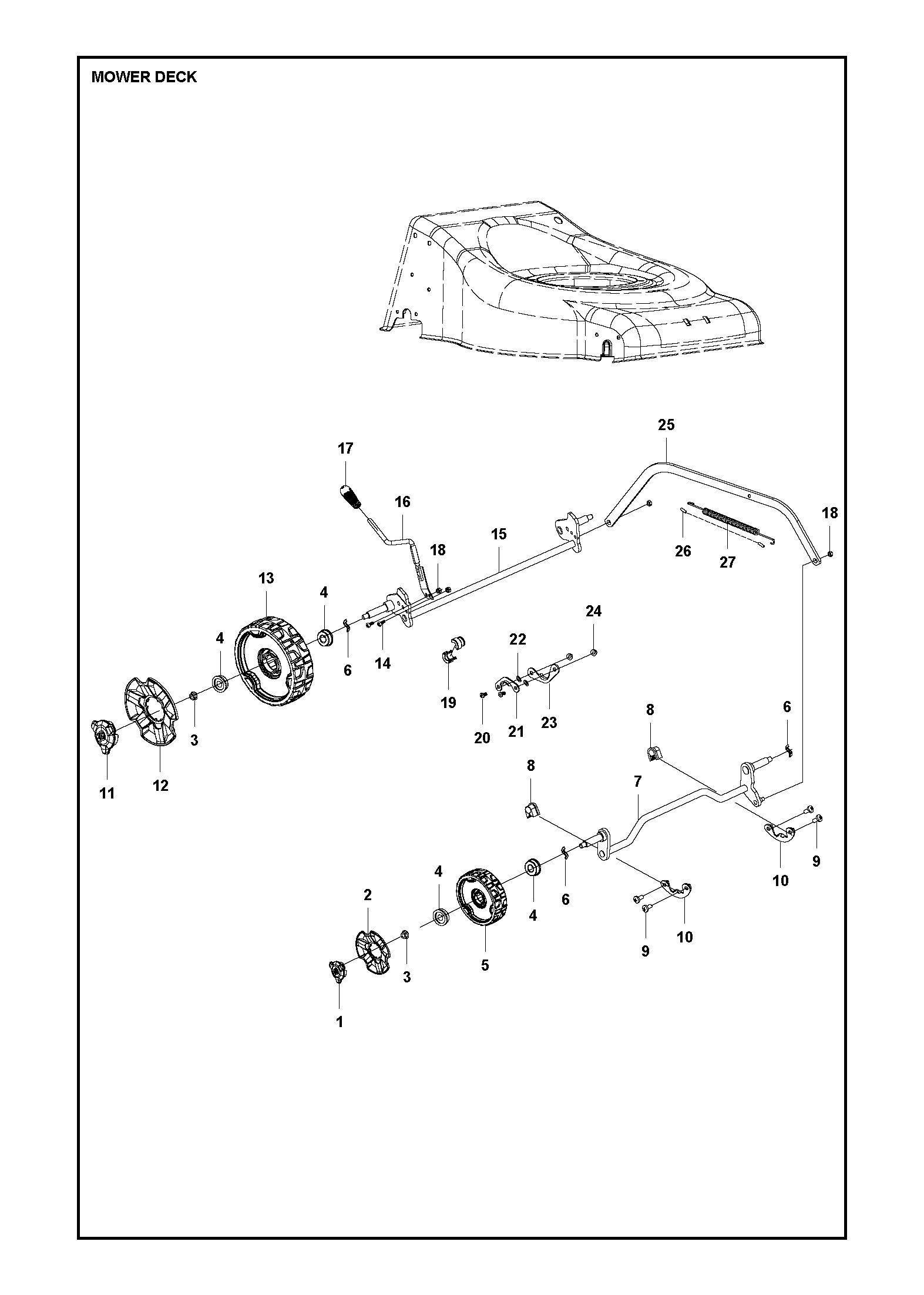MOWER DECK / CUTTING DECK