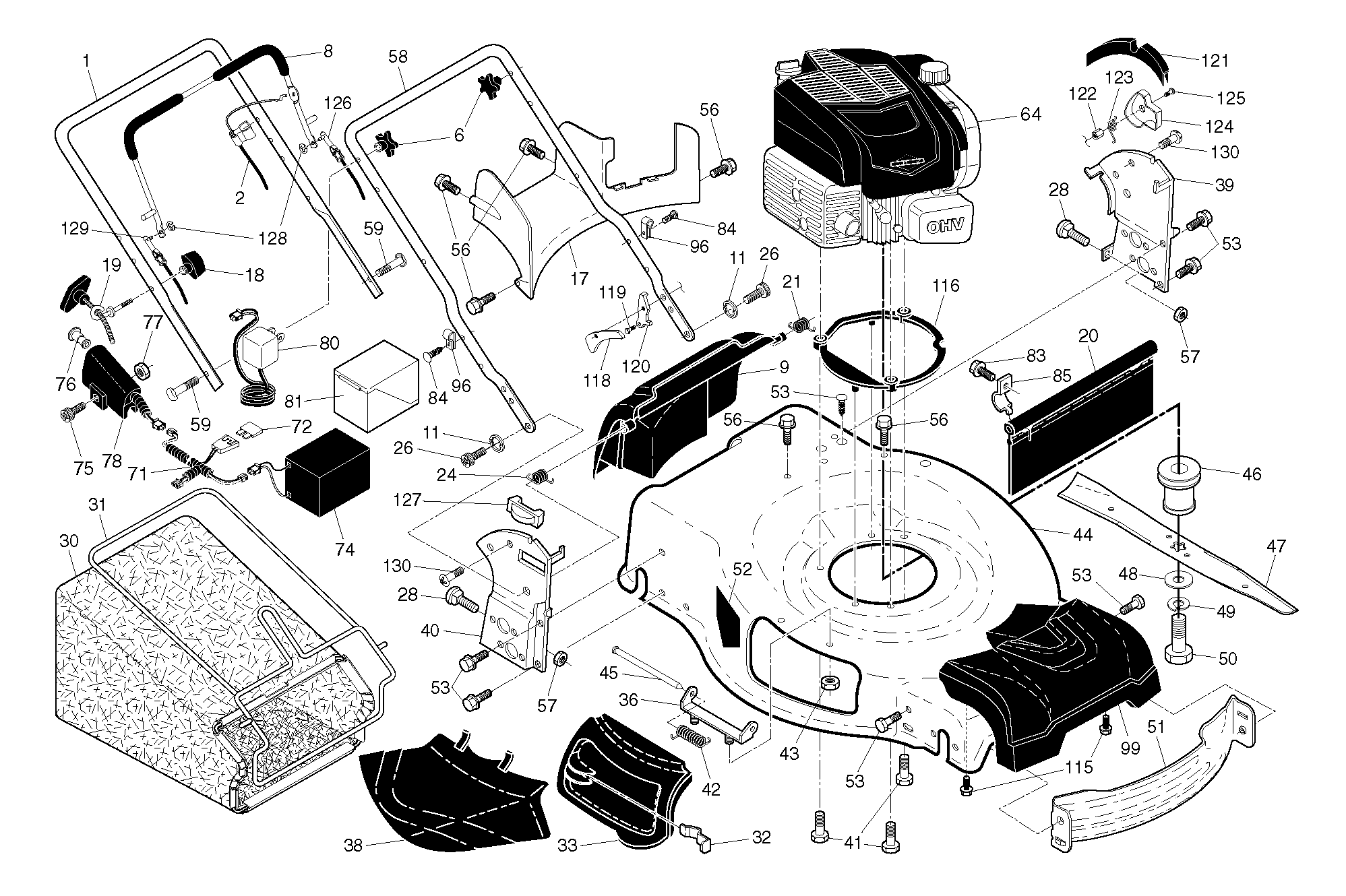 FUEL TANK & HANDLE