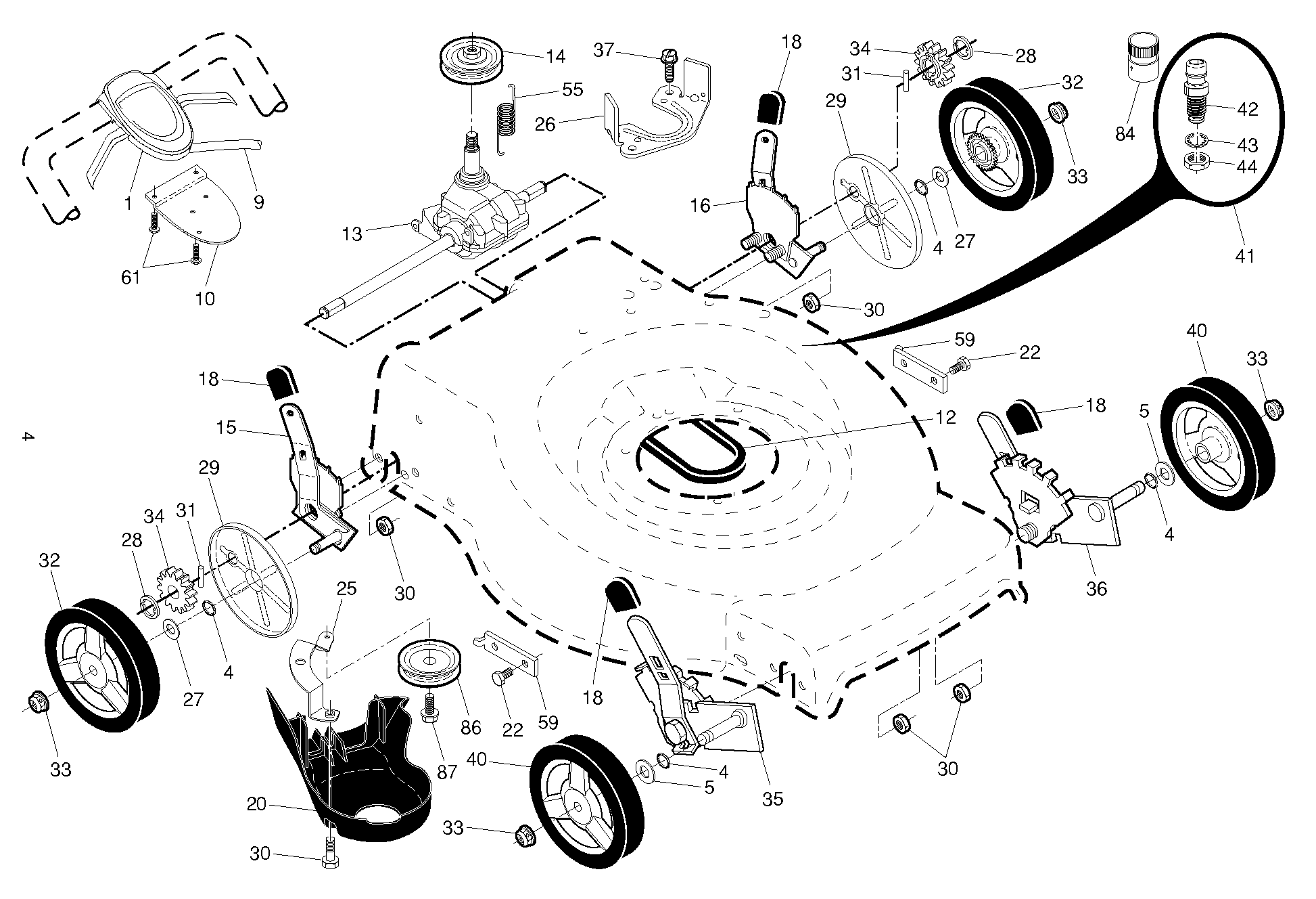 FUEL TANK & HANDLE
